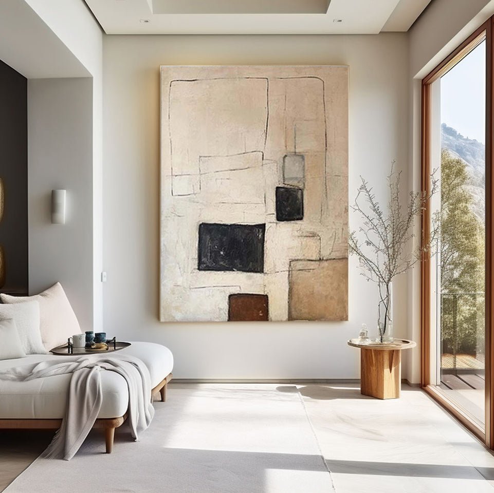 Wabi Sabi Painting "Luz Esquiva"