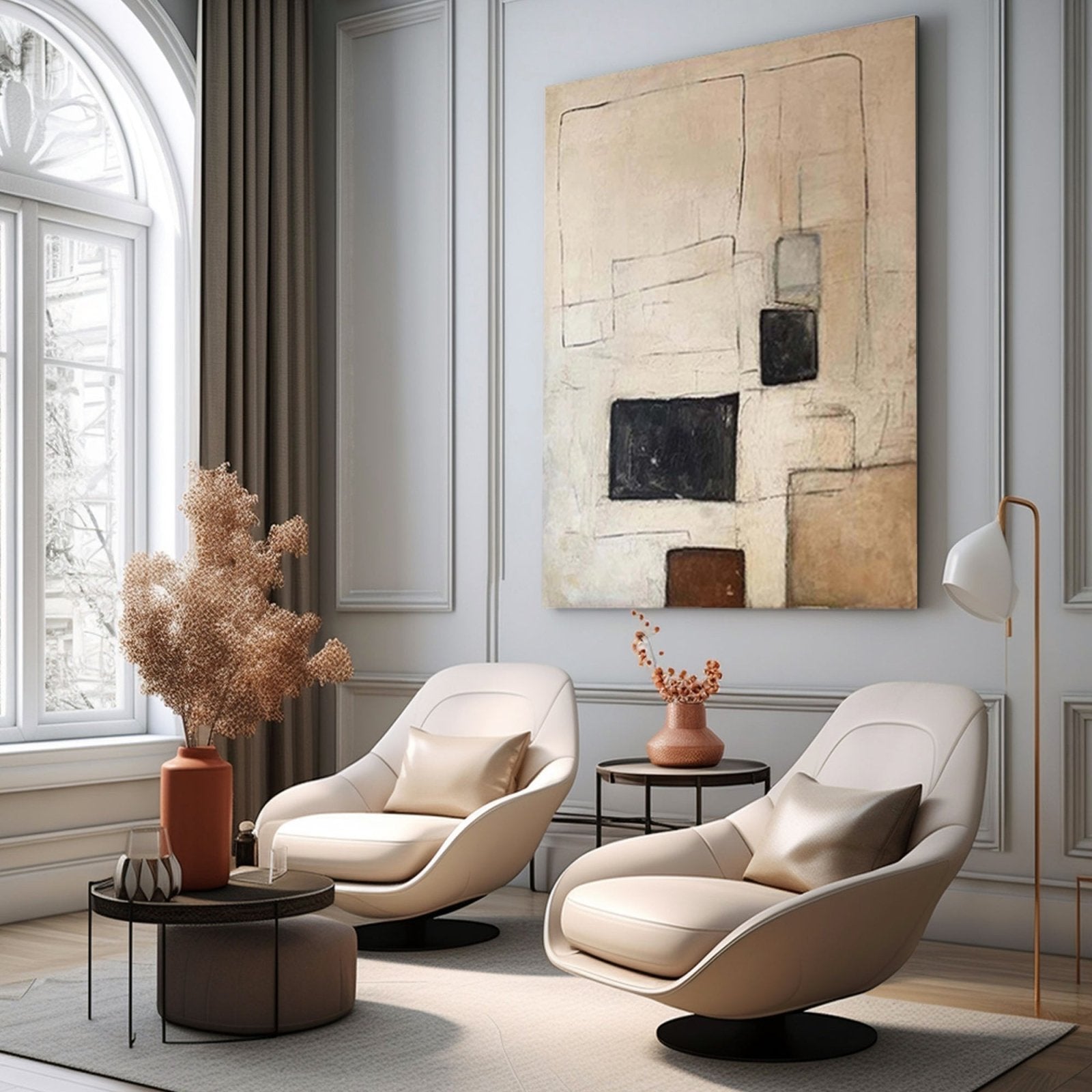 Wabi Sabi Painting "Luz Esquiva"