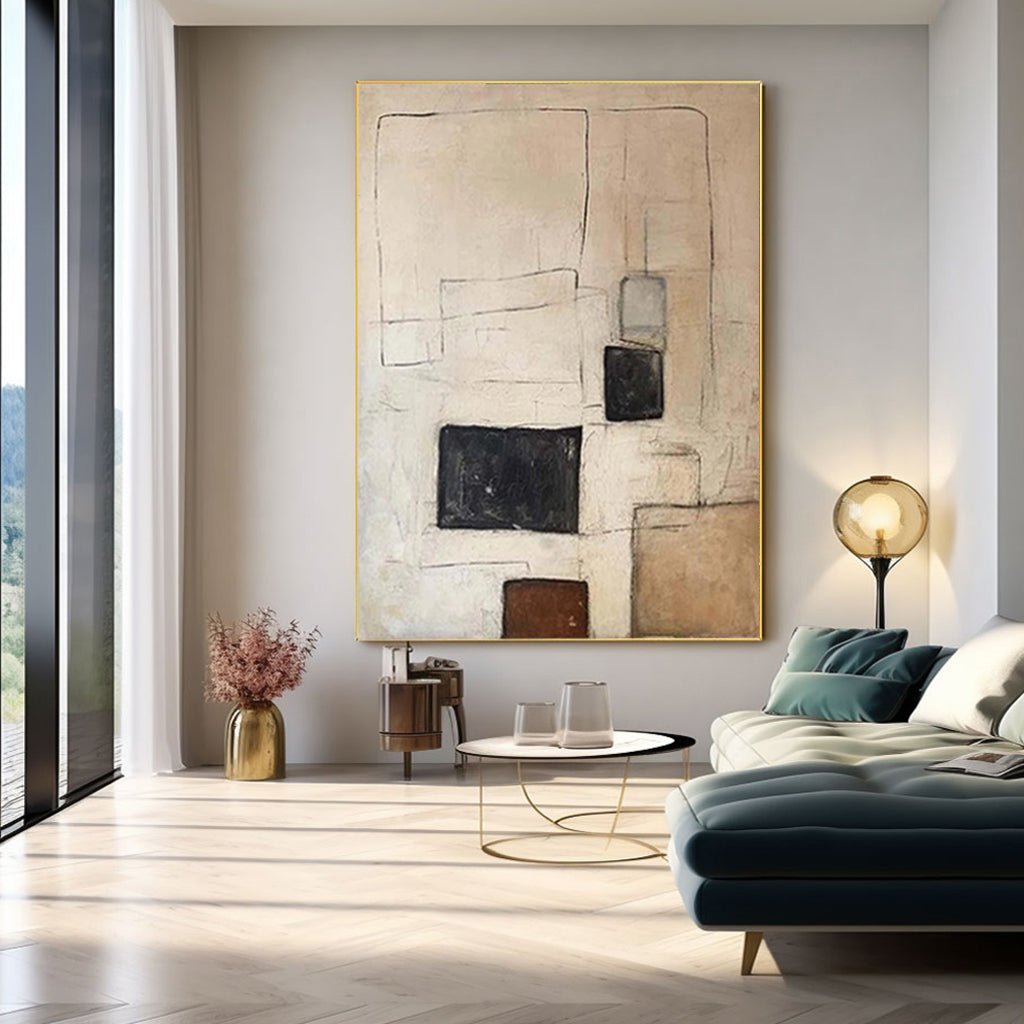 Wabi Sabi Painting "Luz Esquiva"