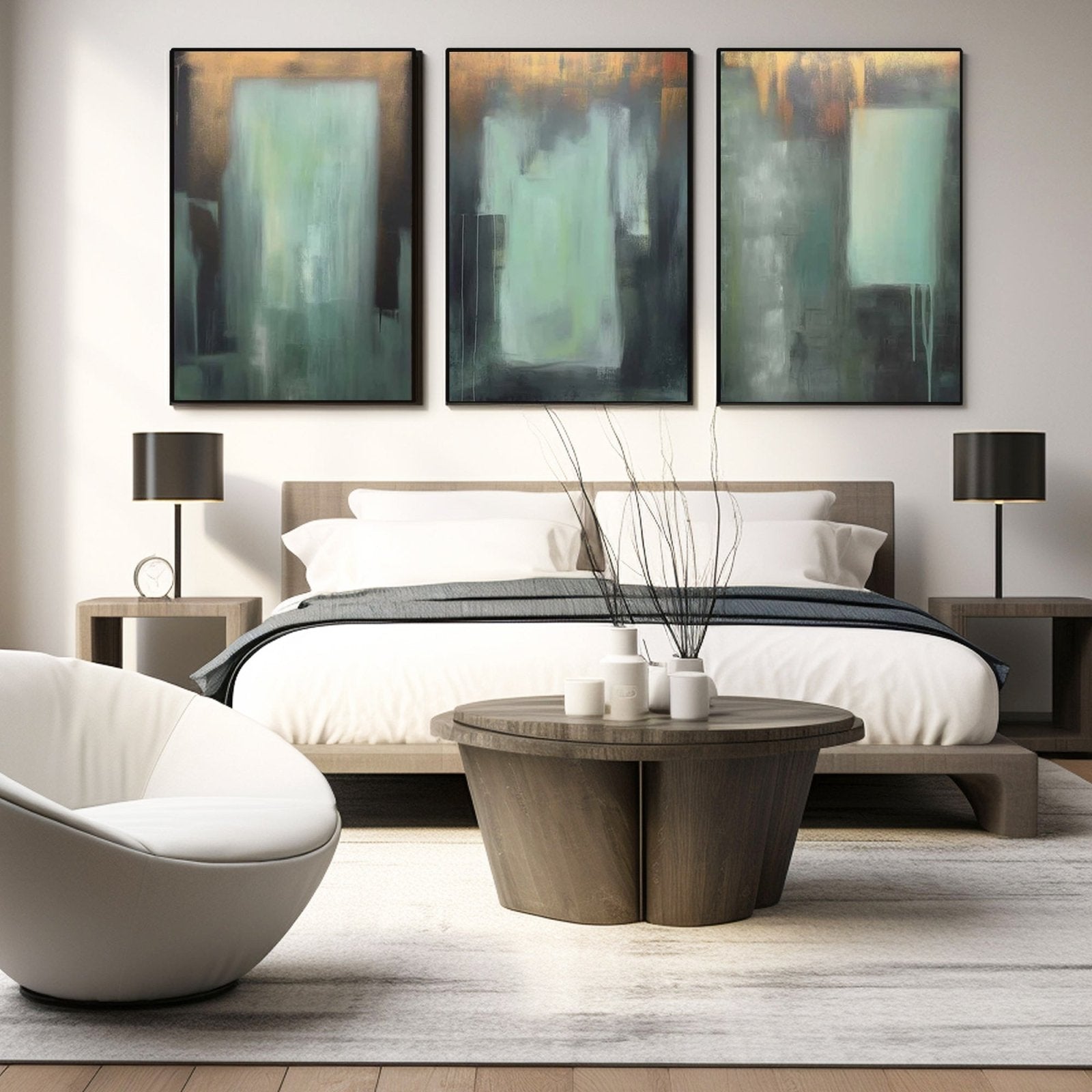 Wabi Sabi Painting "Memoria Borrosa"
