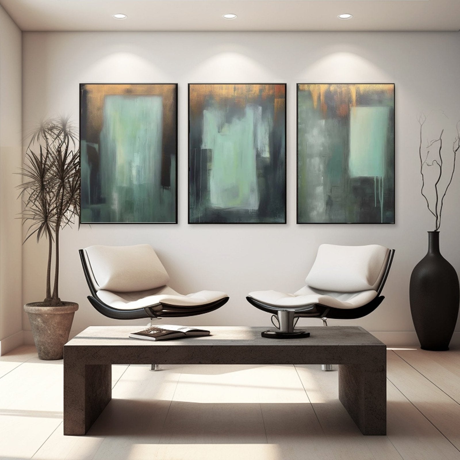 Wabi Sabi Painting "Memoria Borrosa"