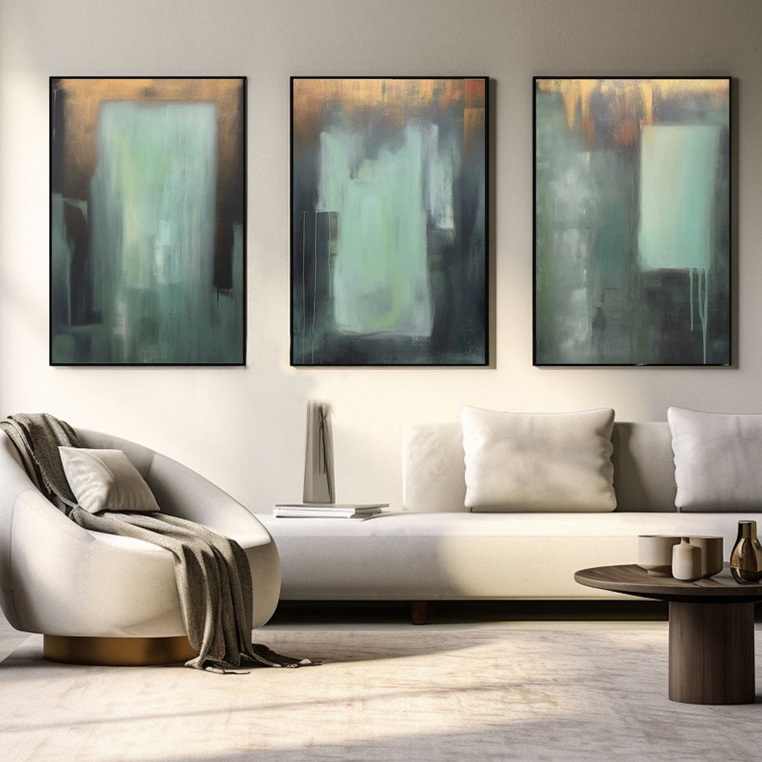 Wabi Sabi Painting "Memoria Borrosa"