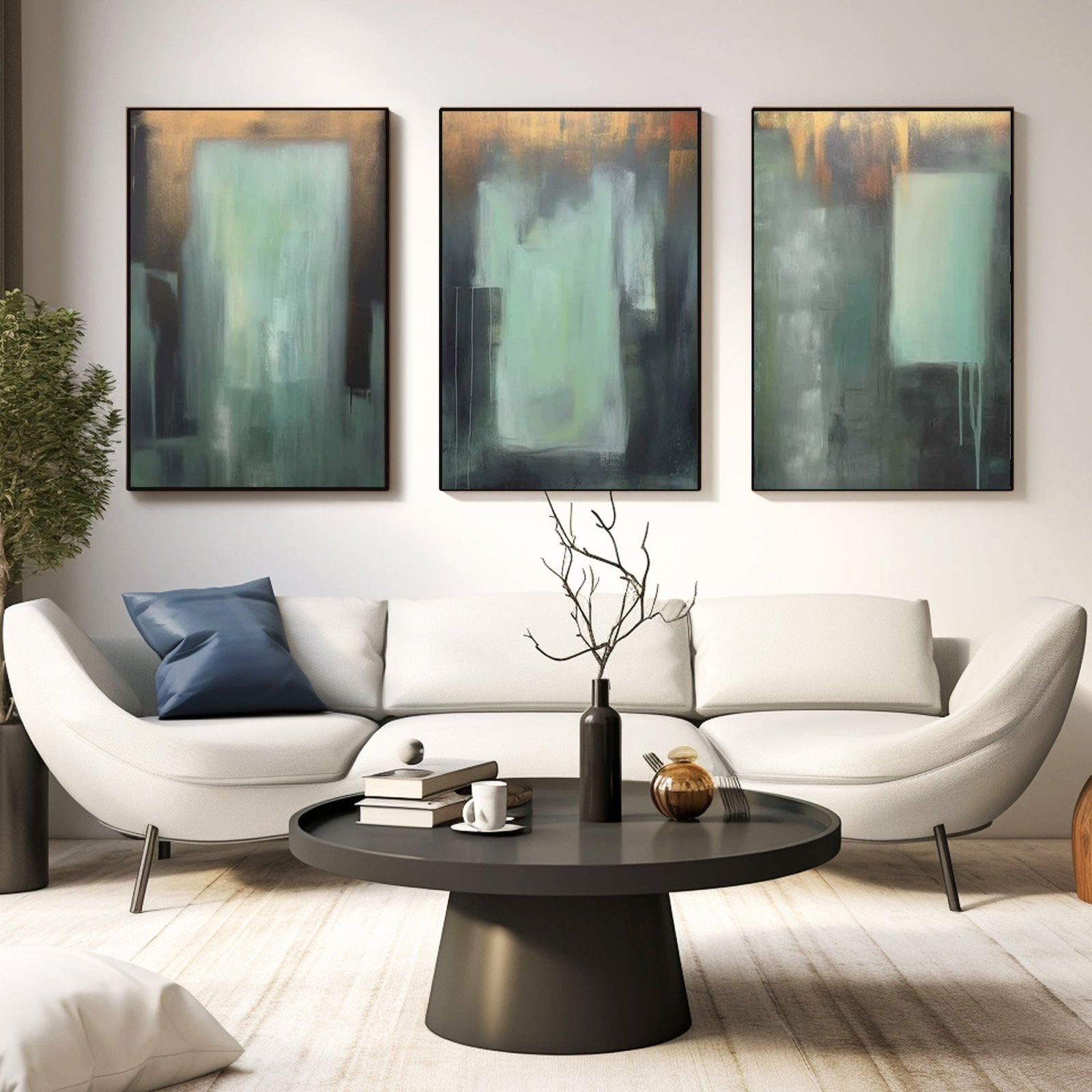 Wabi Sabi Painting "Memoria Borrosa"
