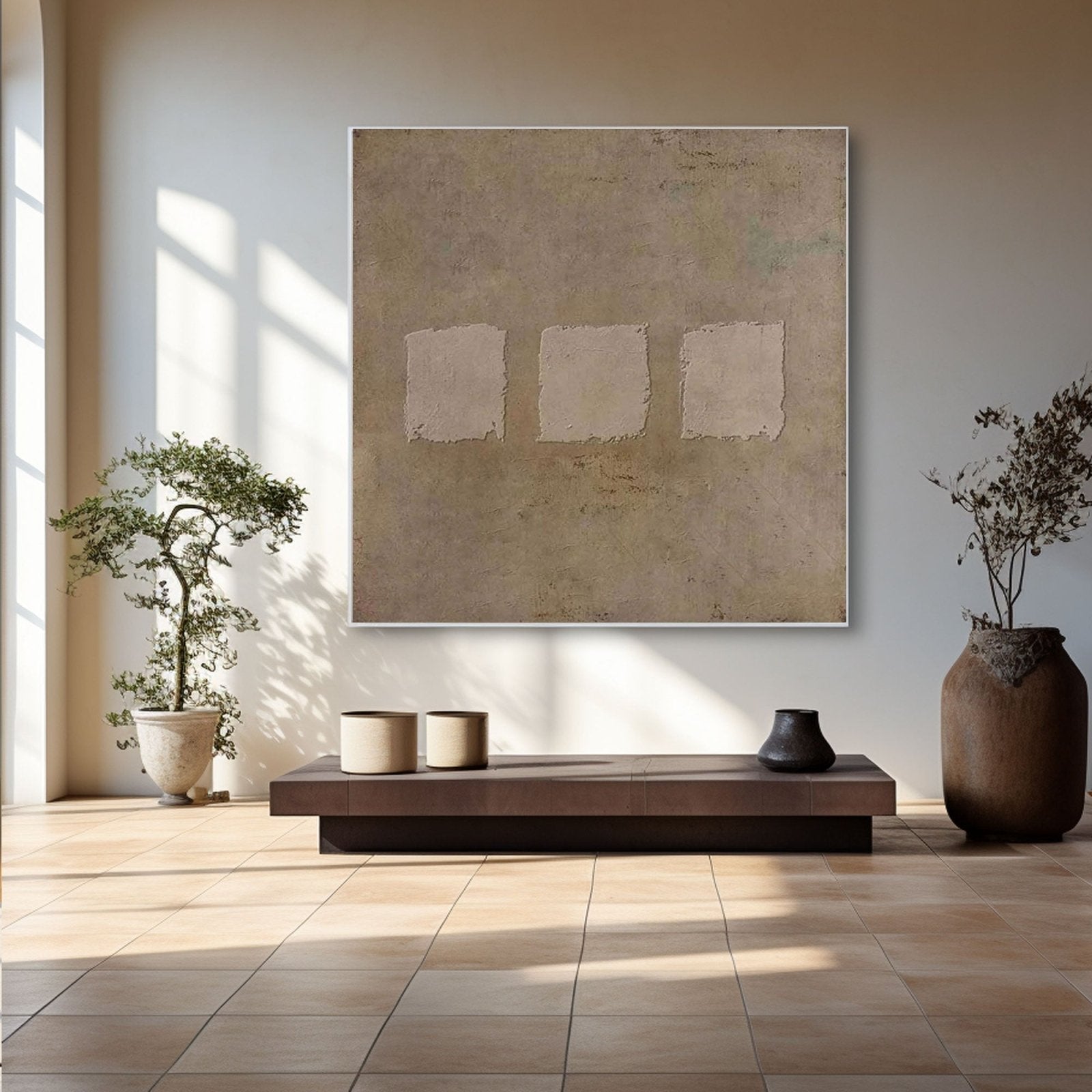Wabi Sabi Painting "Midnight Rhapsody"