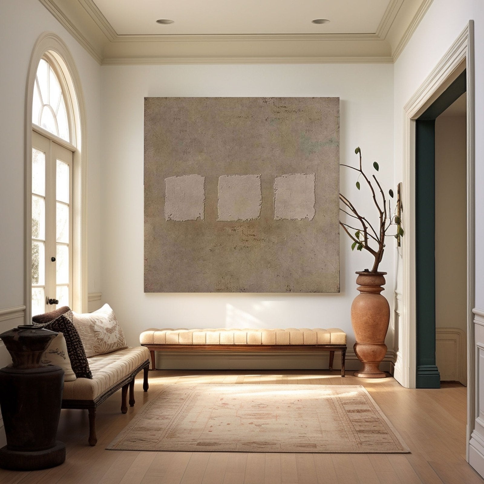 Wabi Sabi Painting "Midnight Rhapsody"