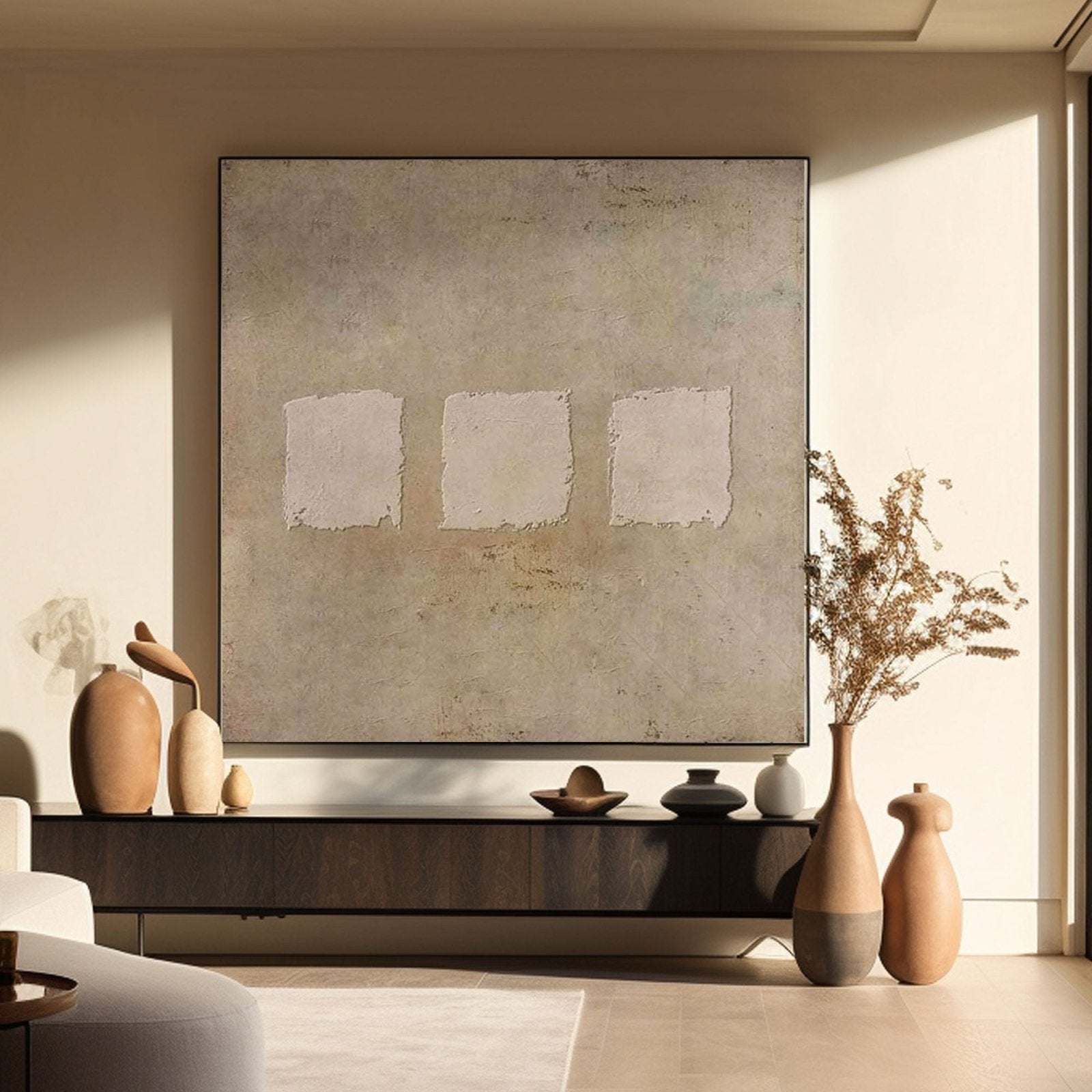 Wabi Sabi Painting "Midnight Rhapsody"