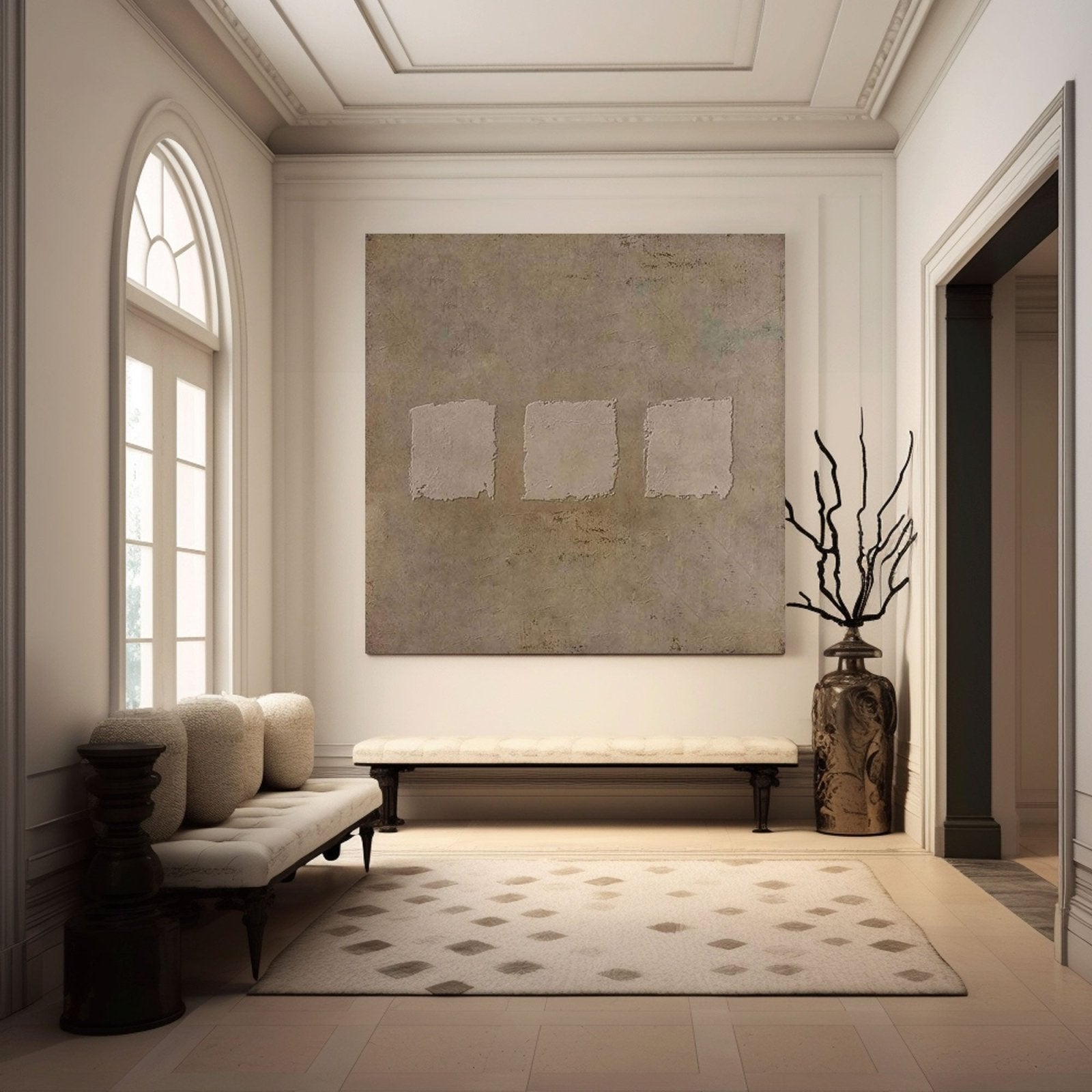 Wabi Sabi Painting "Midnight Rhapsody"