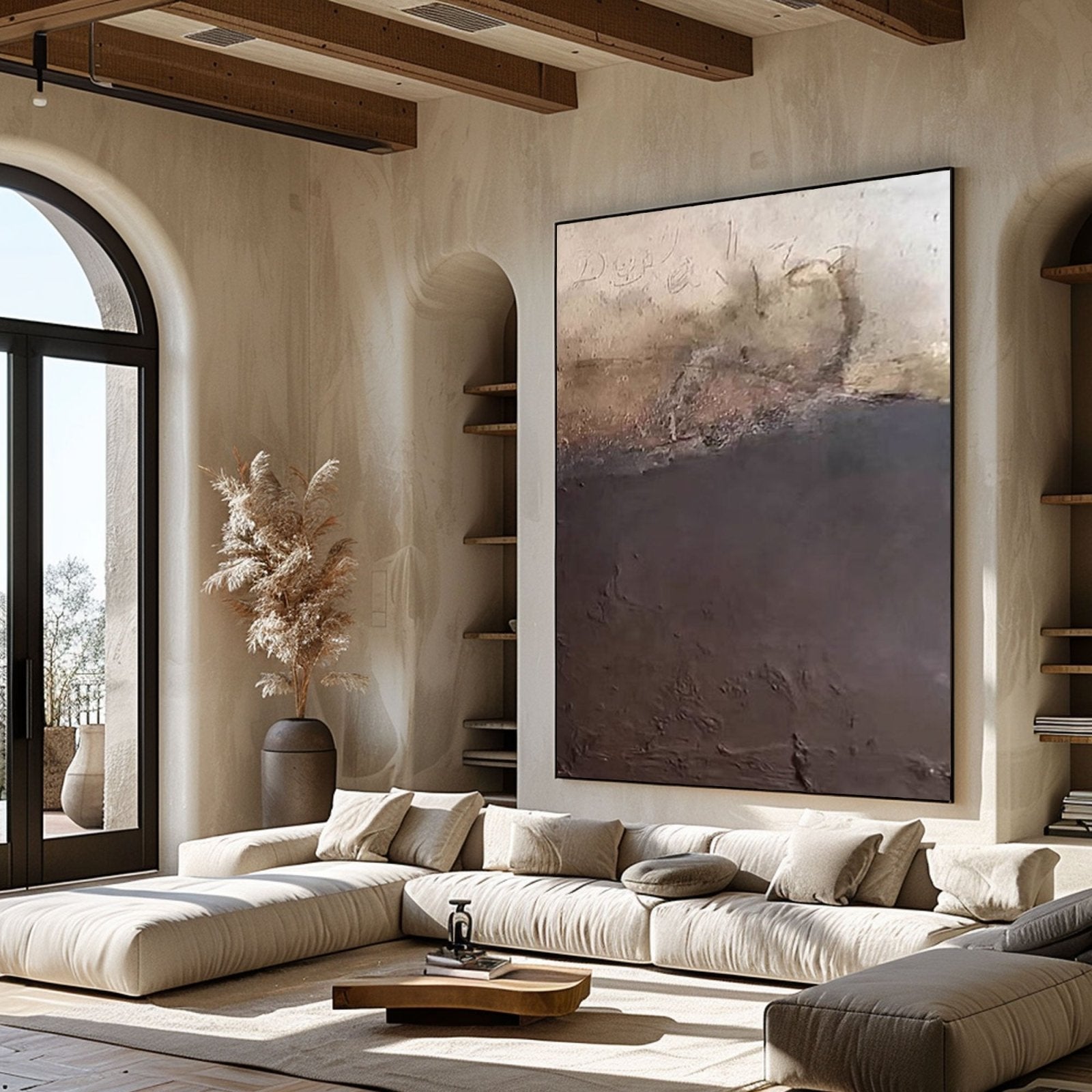 Wabi Sabi Painting "Murmures du Temps"
