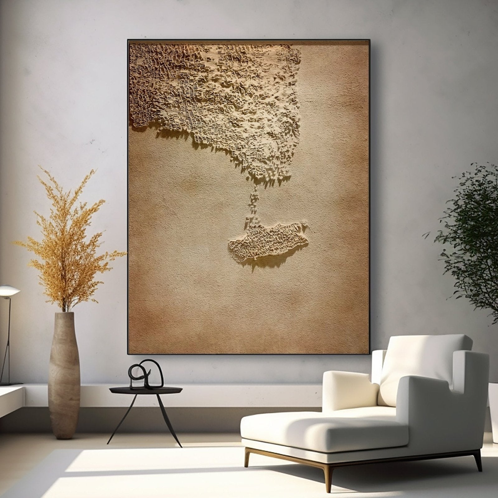 Wabi Sabi Gemälde „Ombre Évanescente“