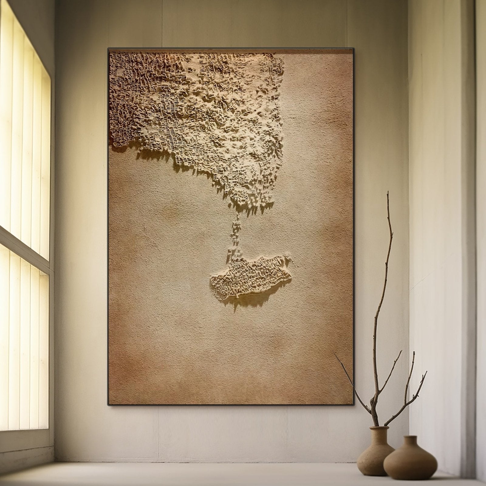 Wabi Sabi Gemälde „Ombre Évanescente“