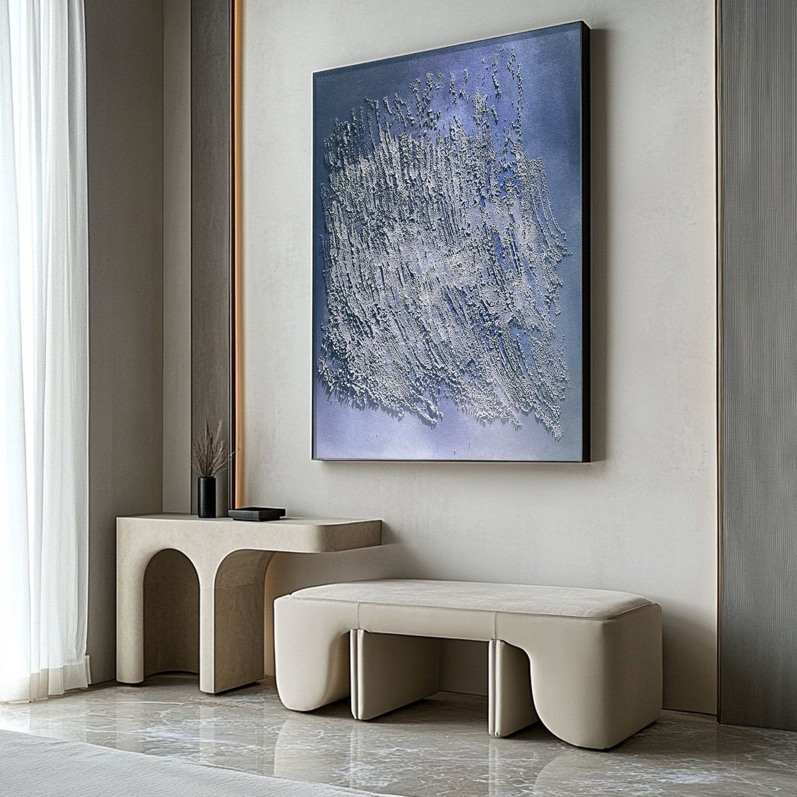 Wabi Sabi Gemälde „Ombre Légère“