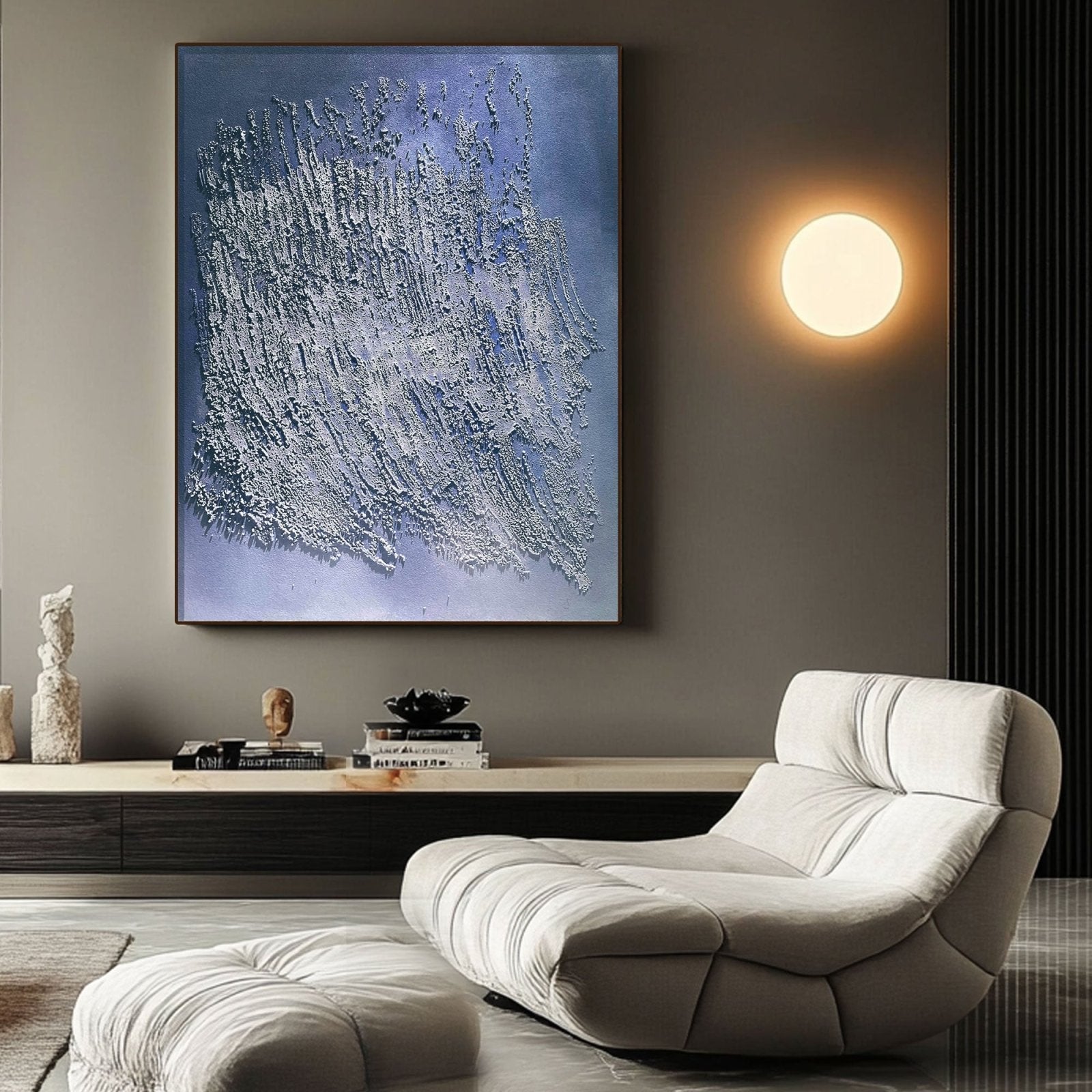Wabi Sabi Gemälde „Ombre Légère“