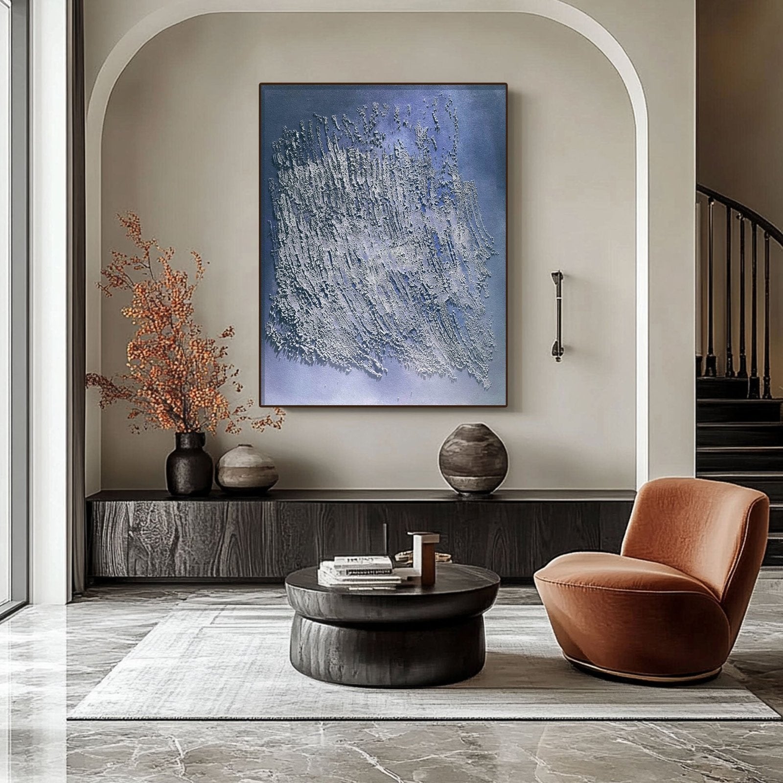 Wabi Sabi Gemälde „Ombre Légère“