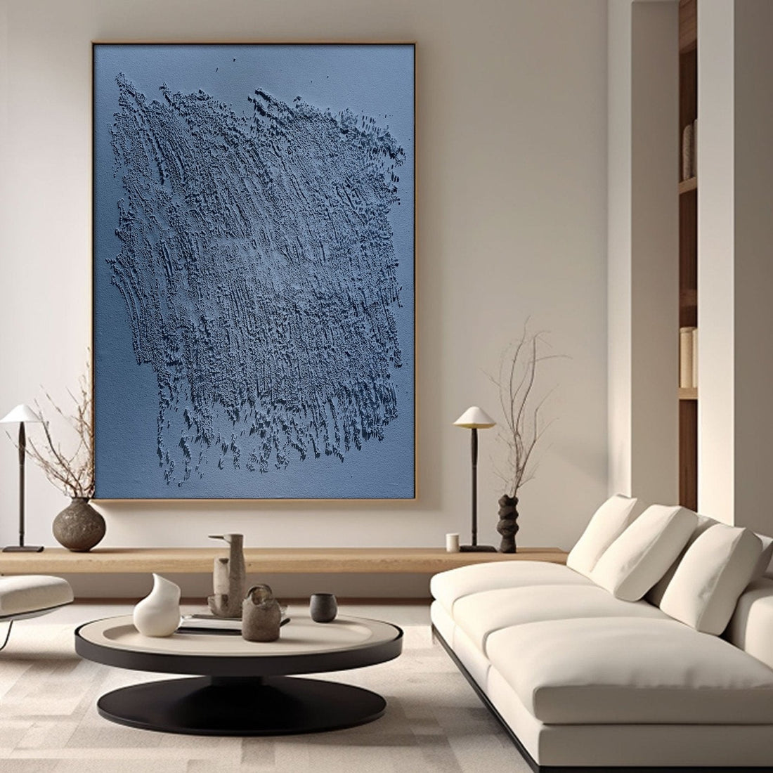 Wabi Sabi maleri "Ombre Murmure"