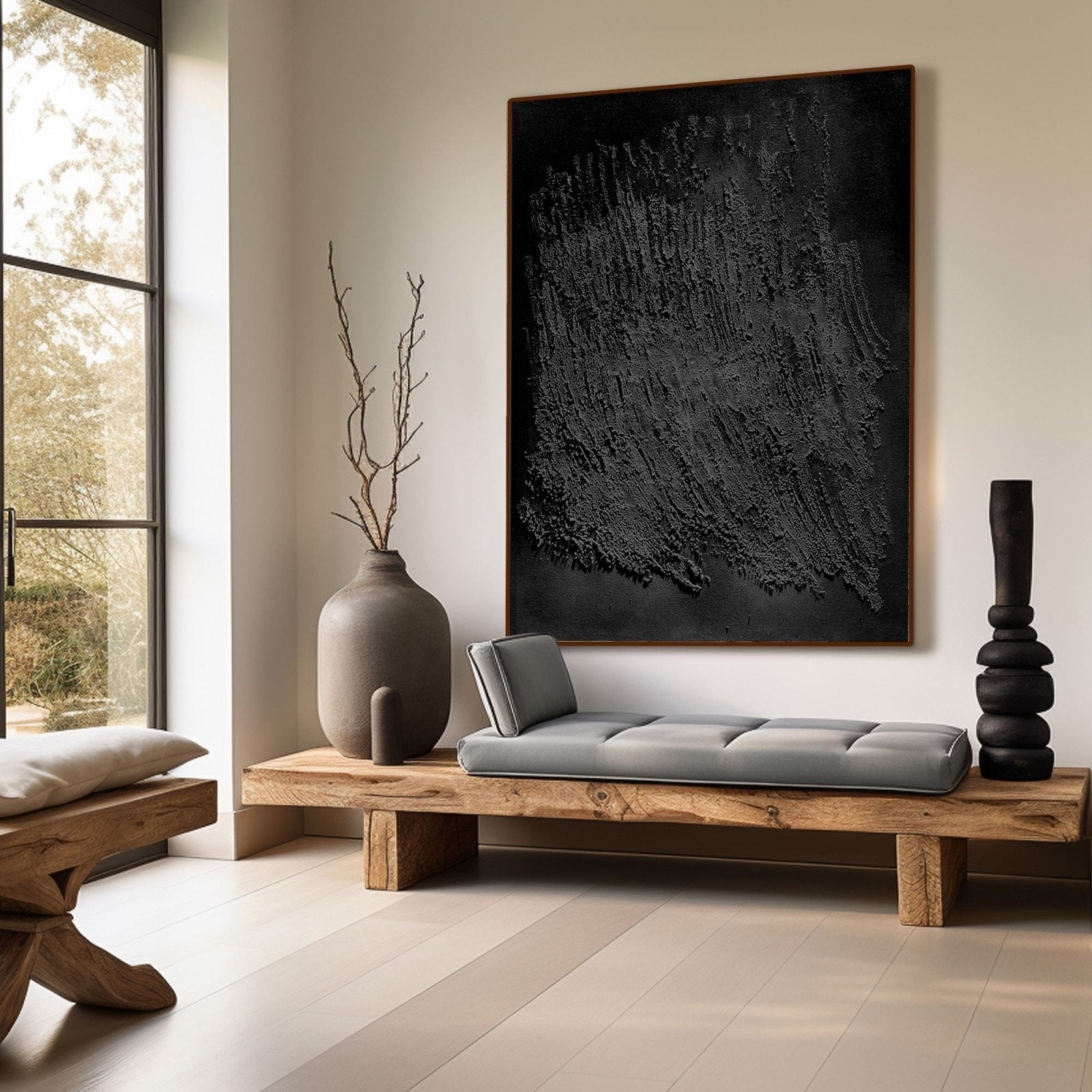 Wabi Sabi Painting "Ombre Silencieuse”