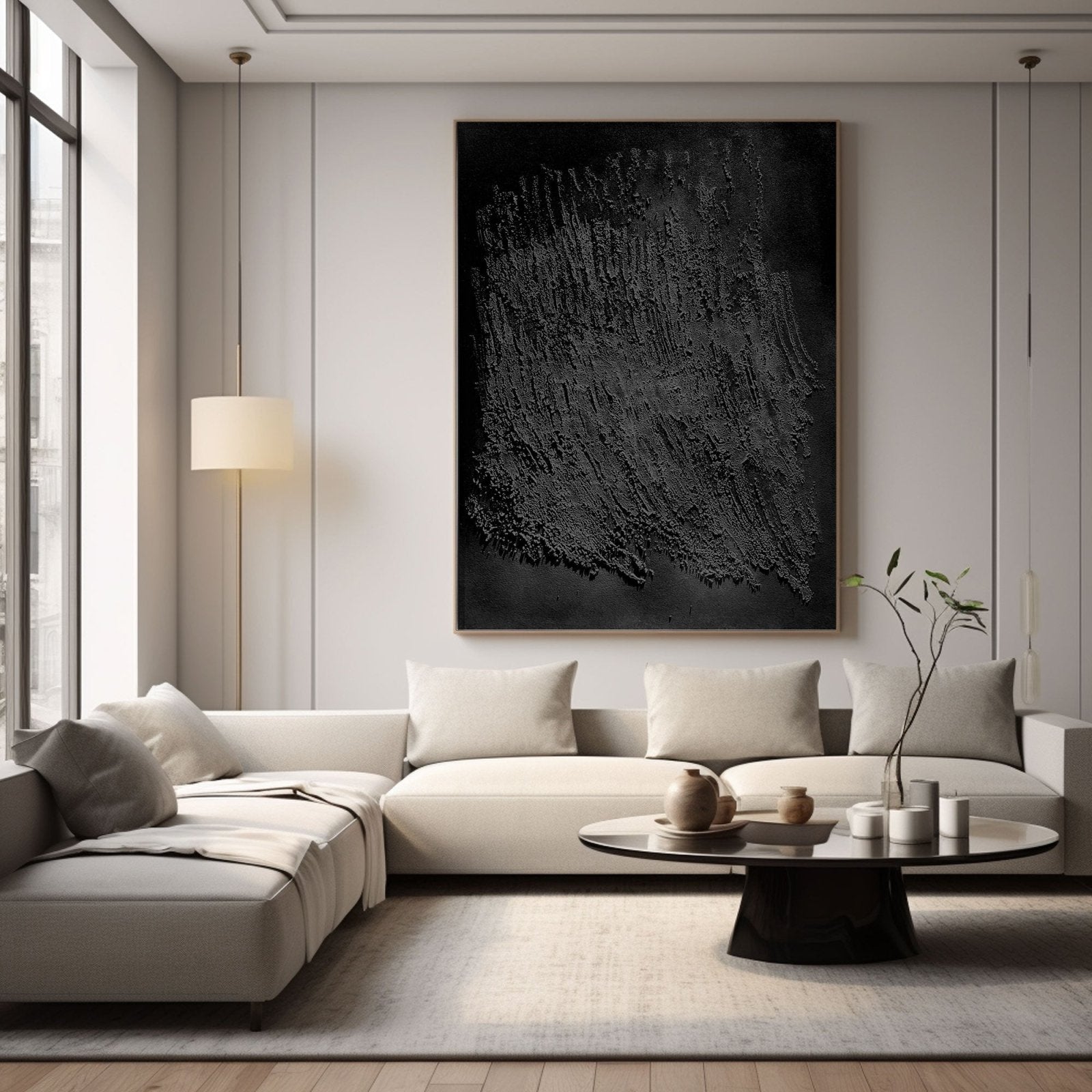 Wabi Sabi Painting "Ombre Silencieuse”