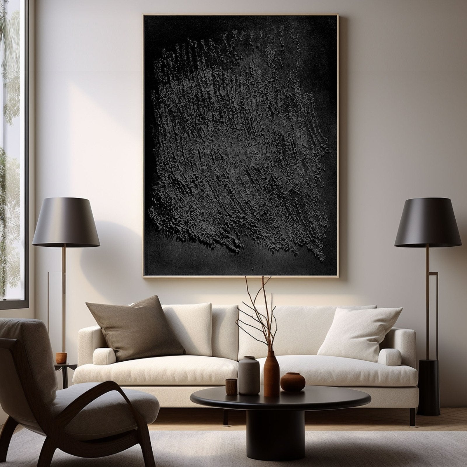 Wabi Sabi Painting "Ombre Silencieuse”