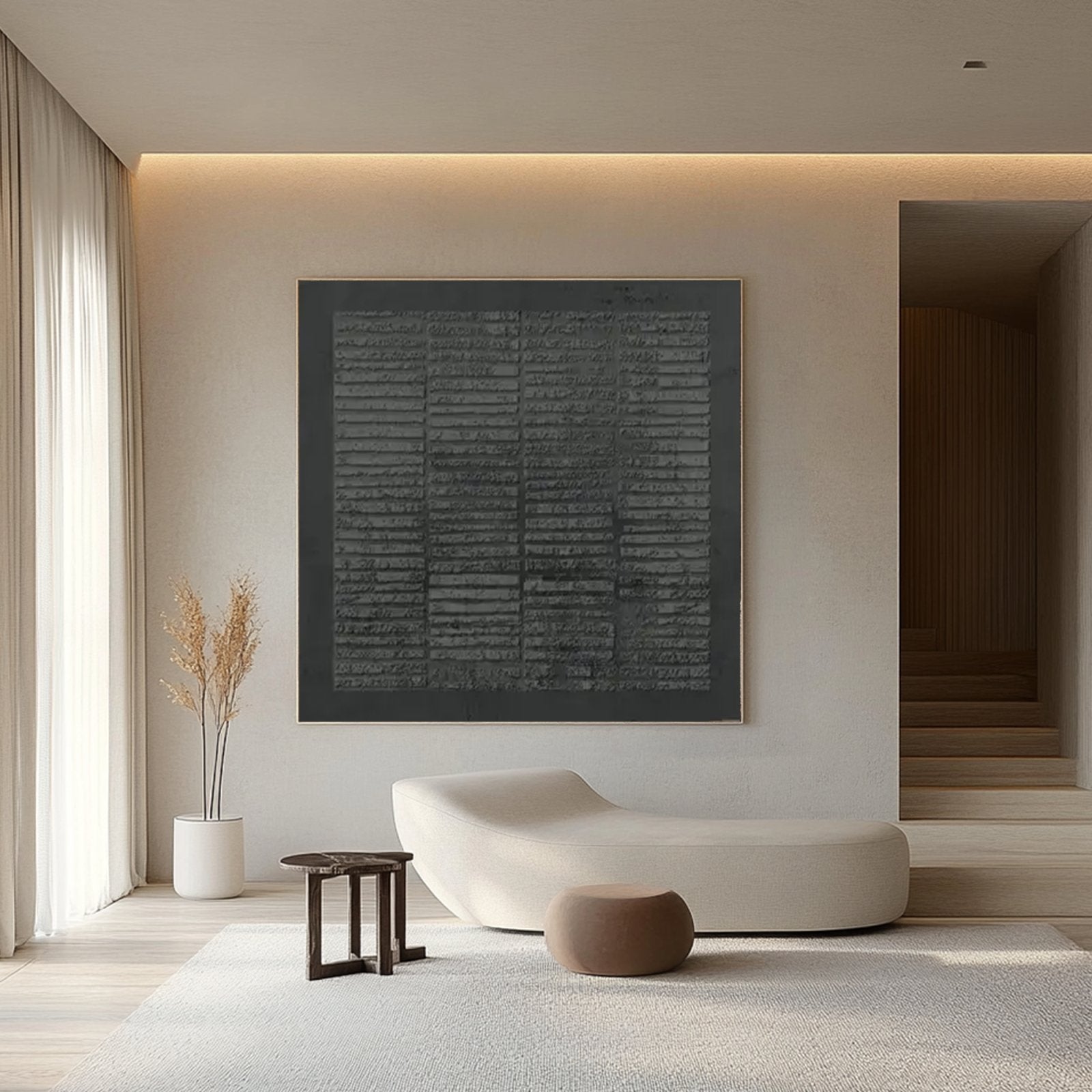 Wabi Sabi Painting "Romain Grisaille”