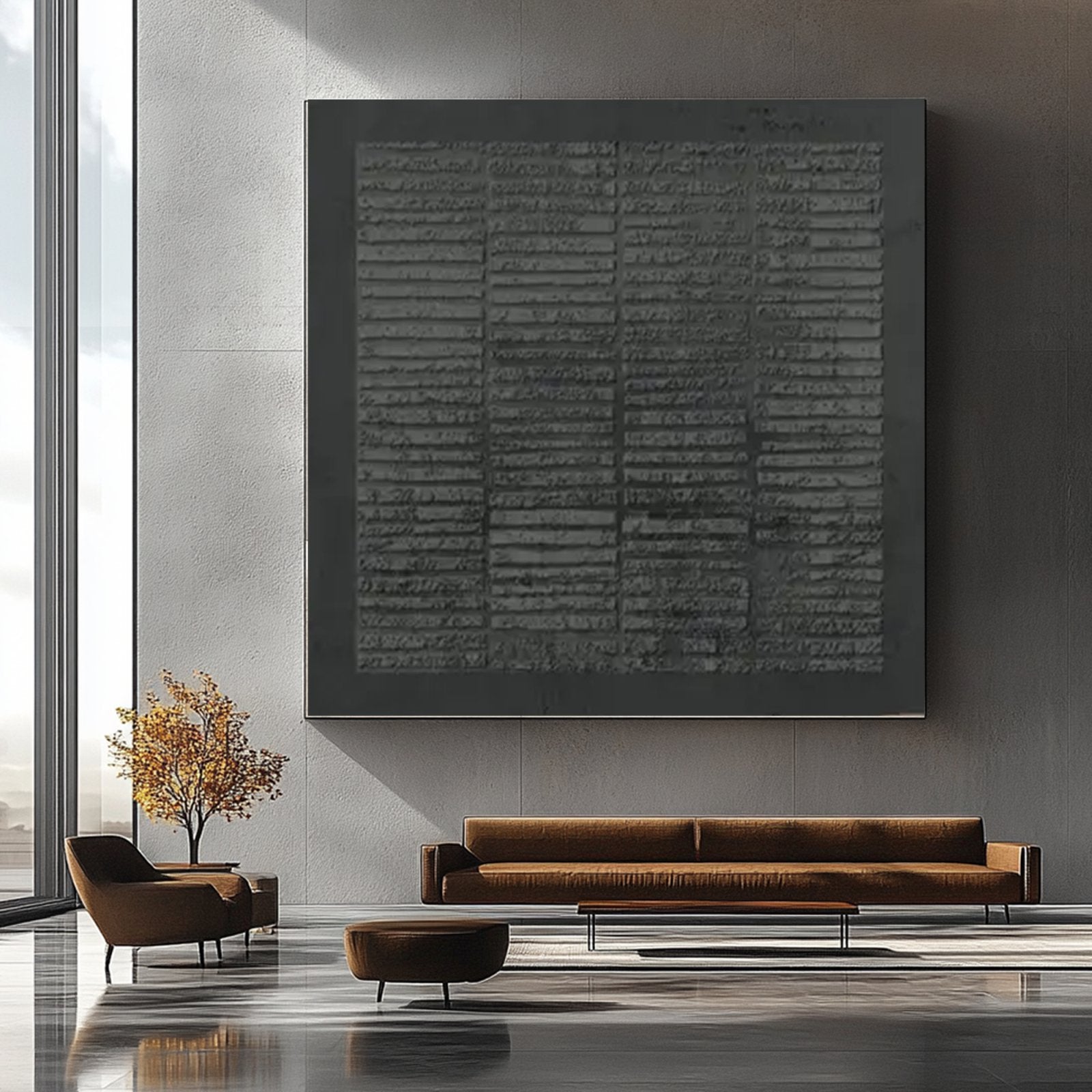 Wabi Sabi Painting "Romain Grisaille”
