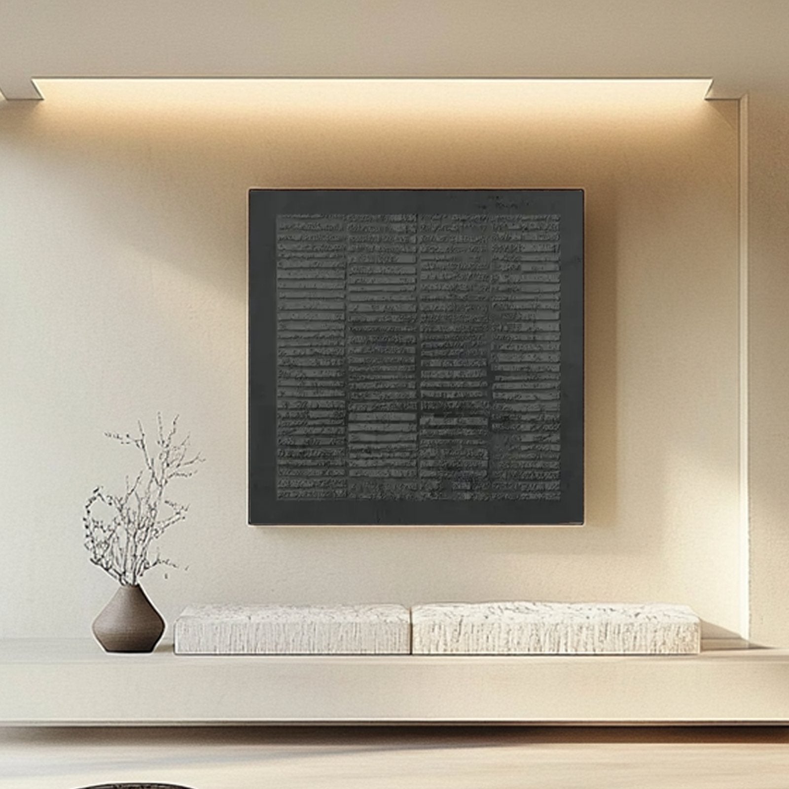 Wabi Sabi Painting "Romain Grisaille”