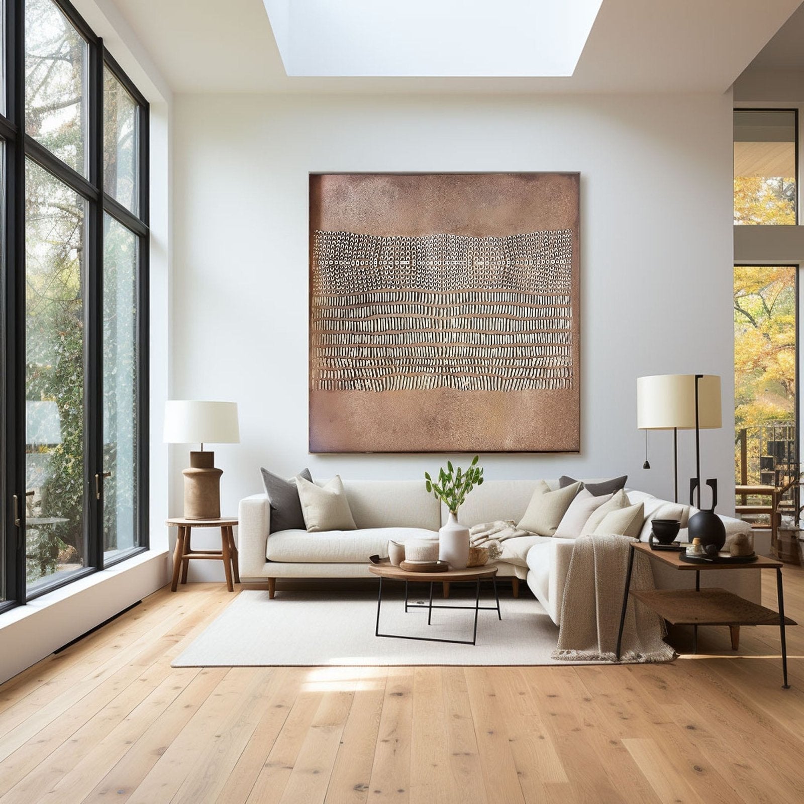 Wabi Sabi Painting "Rythme Ancien”