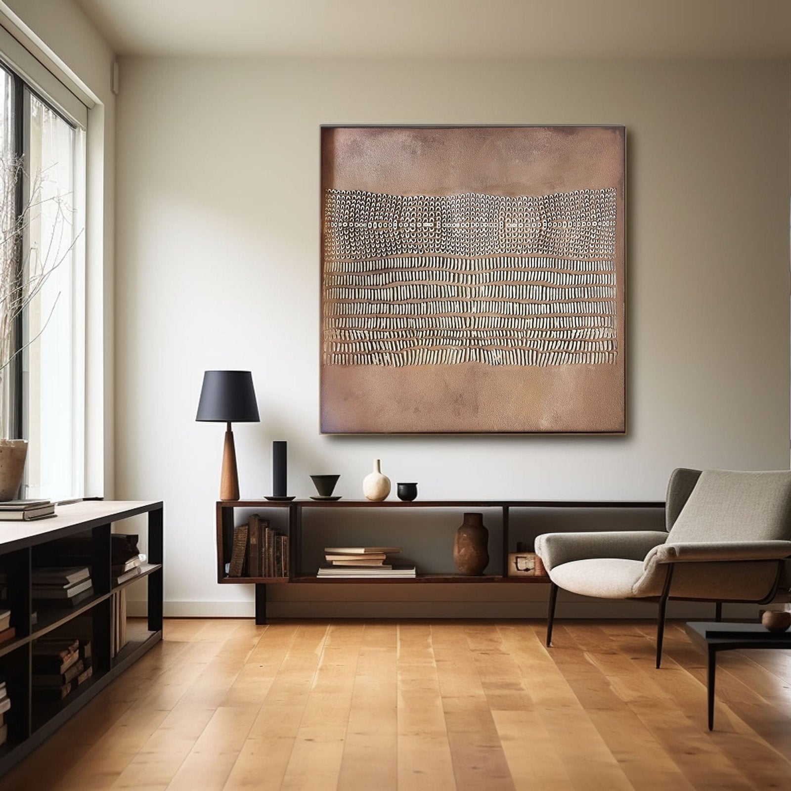 Wabi Sabi Painting "Rythme Ancien”
