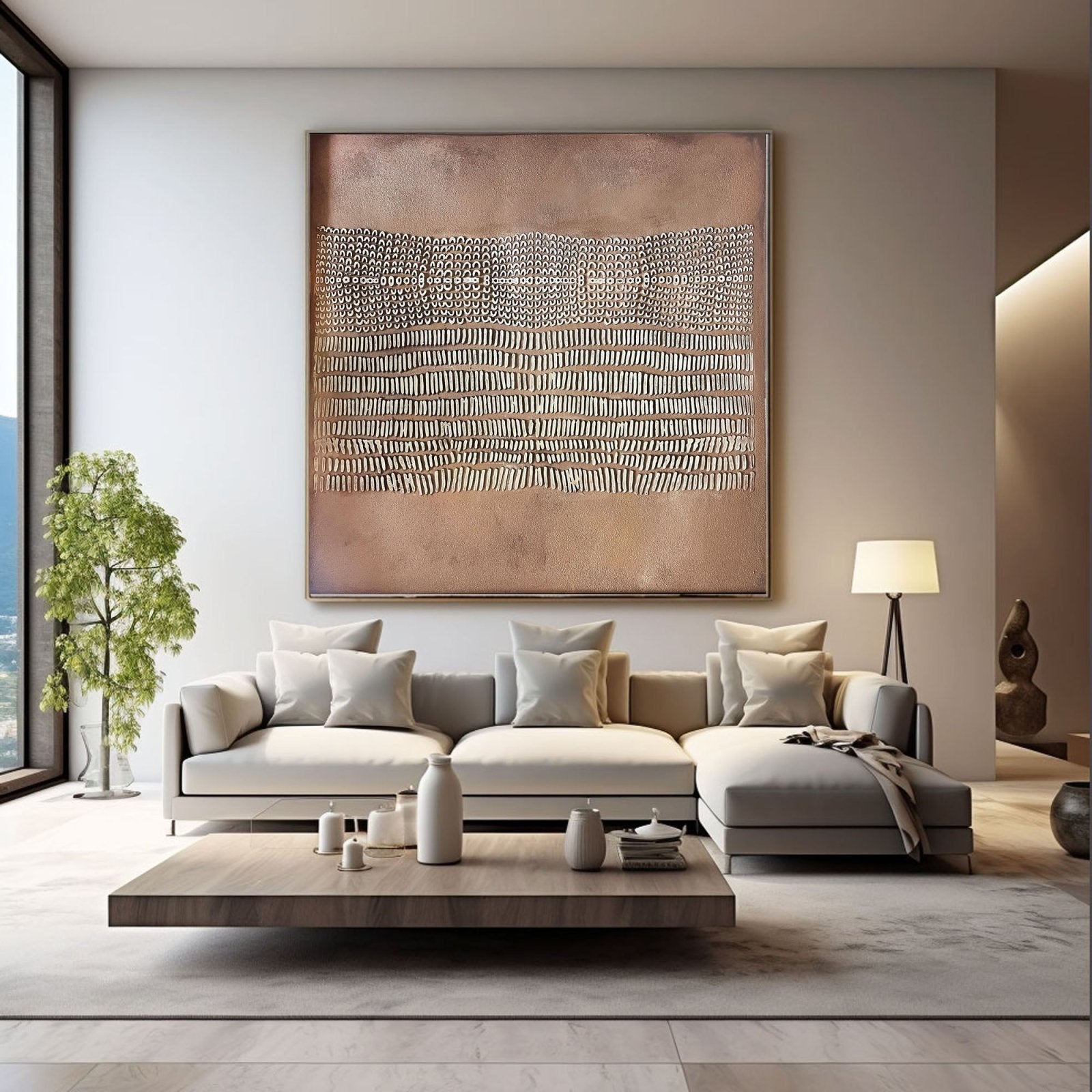 Wabi Sabi Painting "Rythme Ancien”