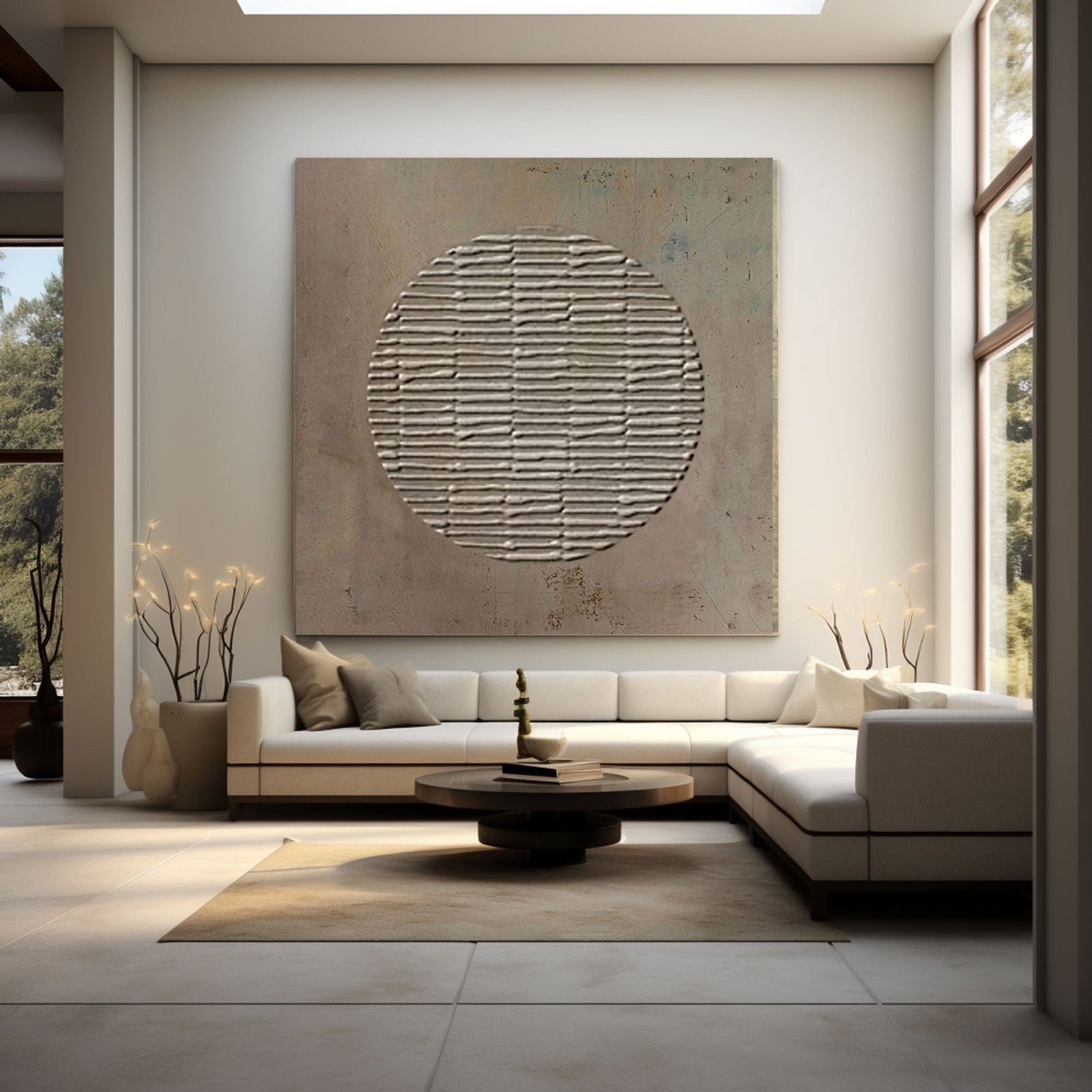 Wabi Sabi Painting "Sacred Circle"