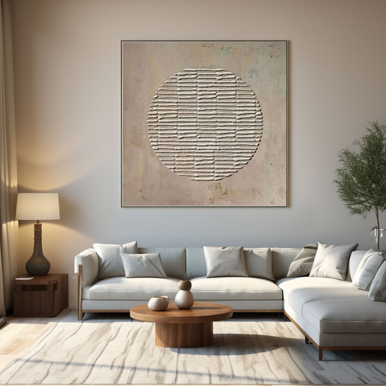 Wabi Sabi Painting "Sacred Circle"