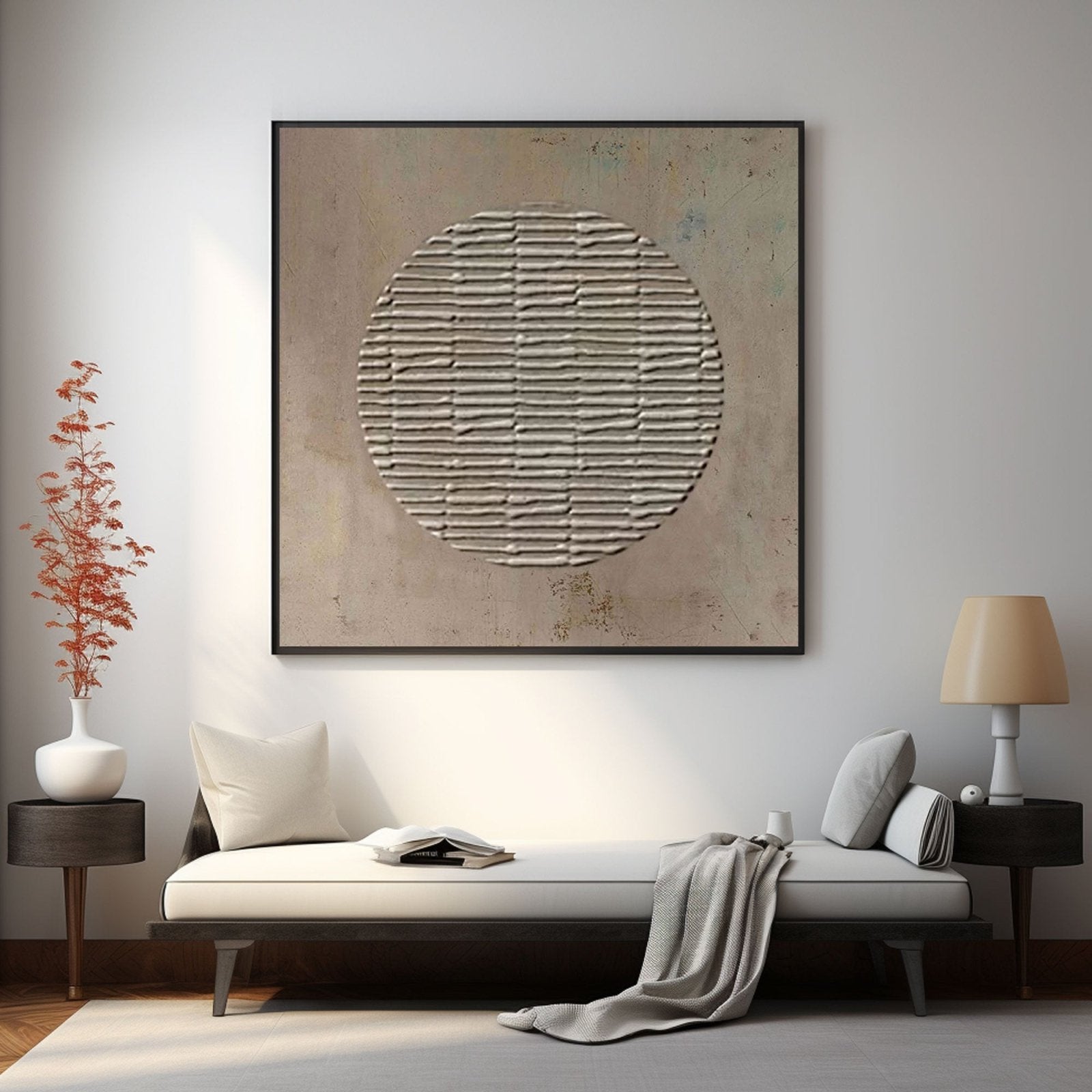Wabi Sabi Painting "Sacred Circle"