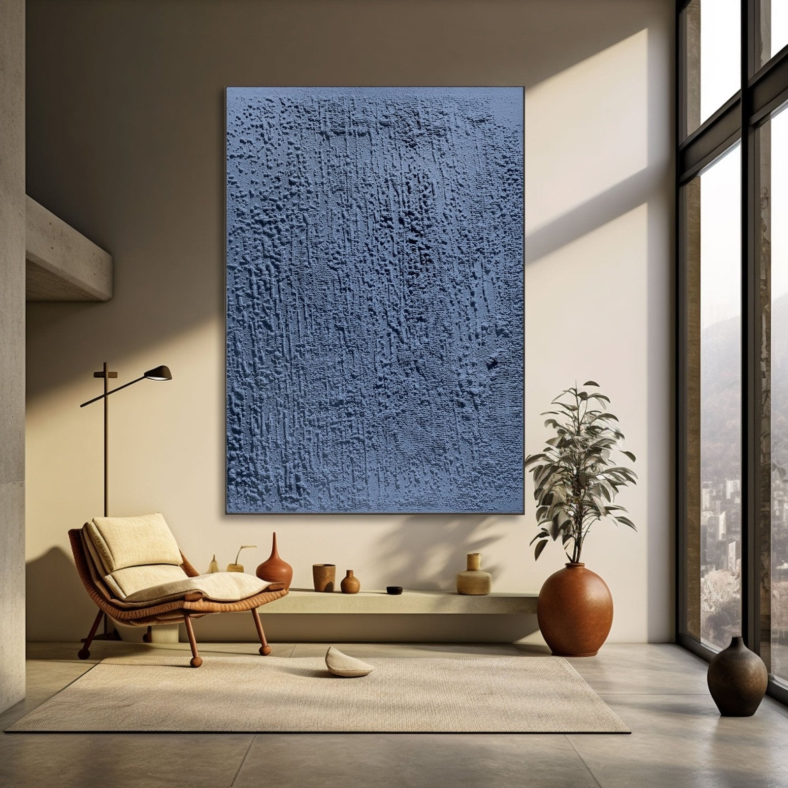 Wabi Sabi maleri "Sérénité Cachée"