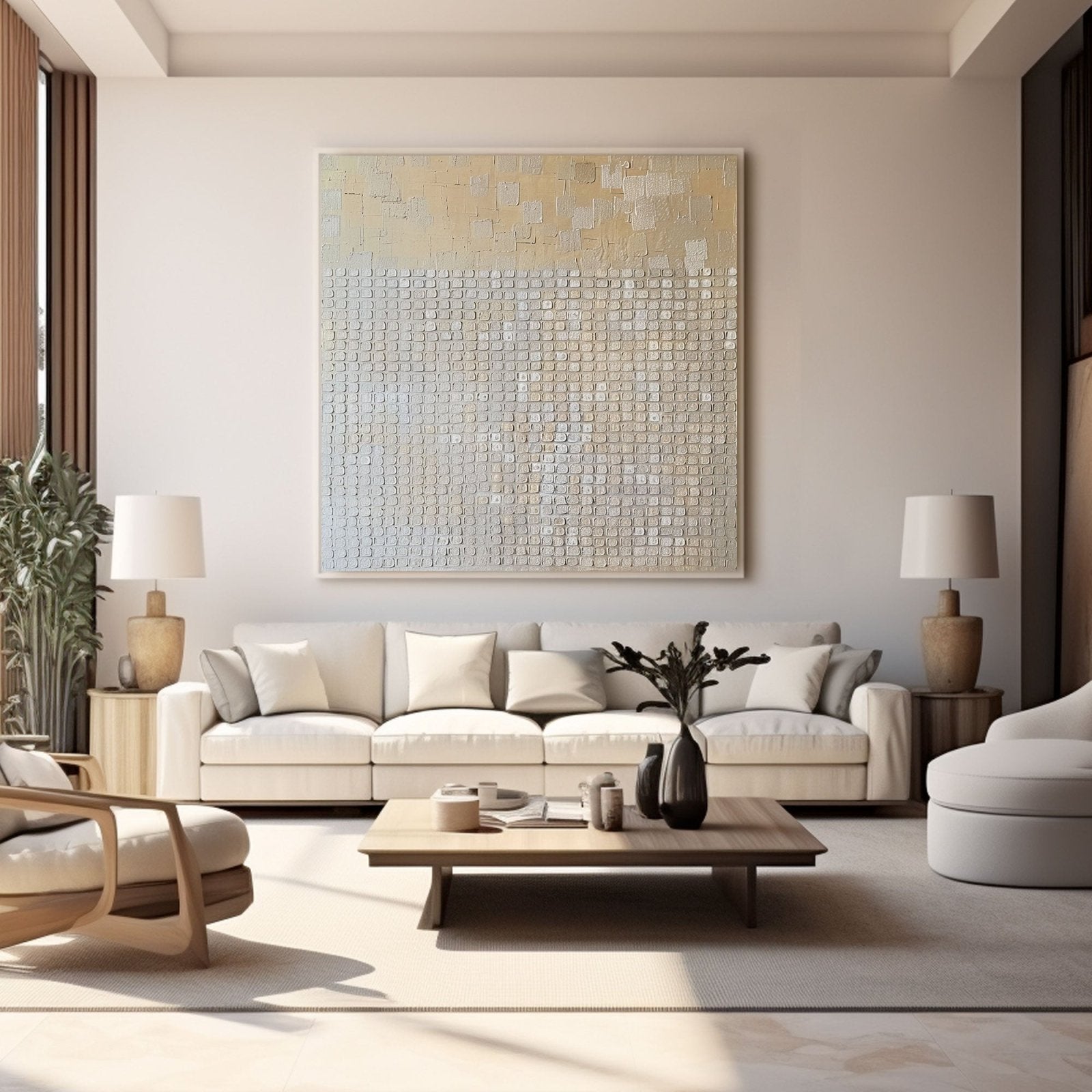 Wabi Sabi Painting "Subtle Symphony"