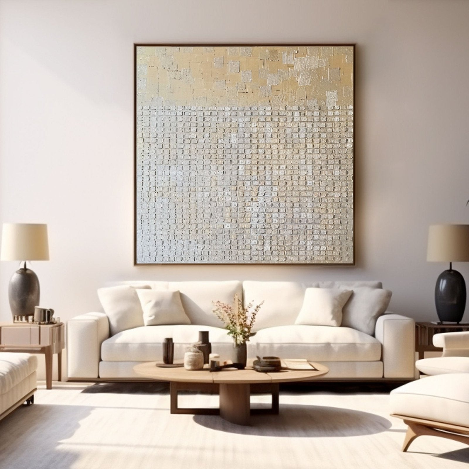Wabi Sabi Painting "Subtle Symphony"