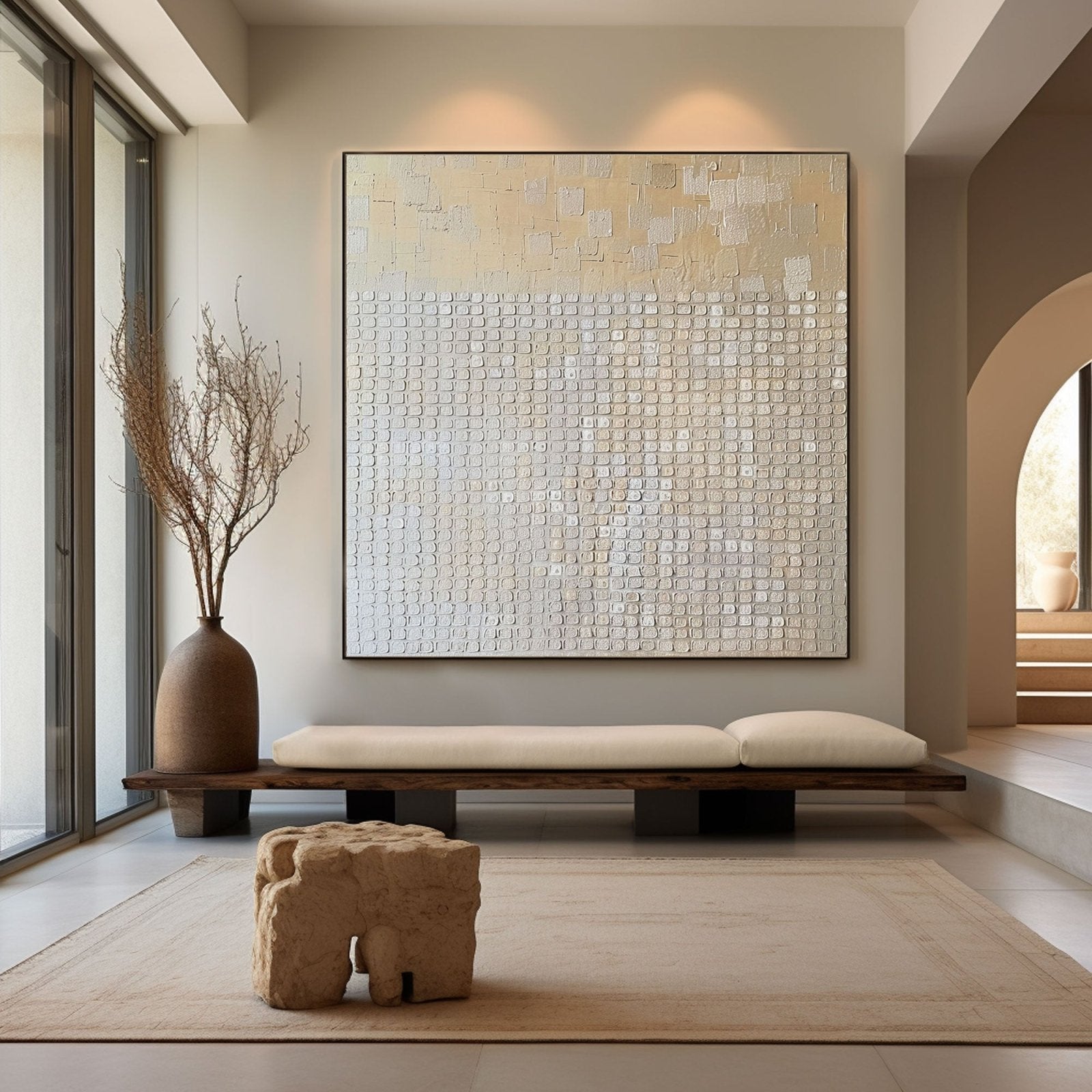 Wabi Sabi Painting "Subtle Symphony"