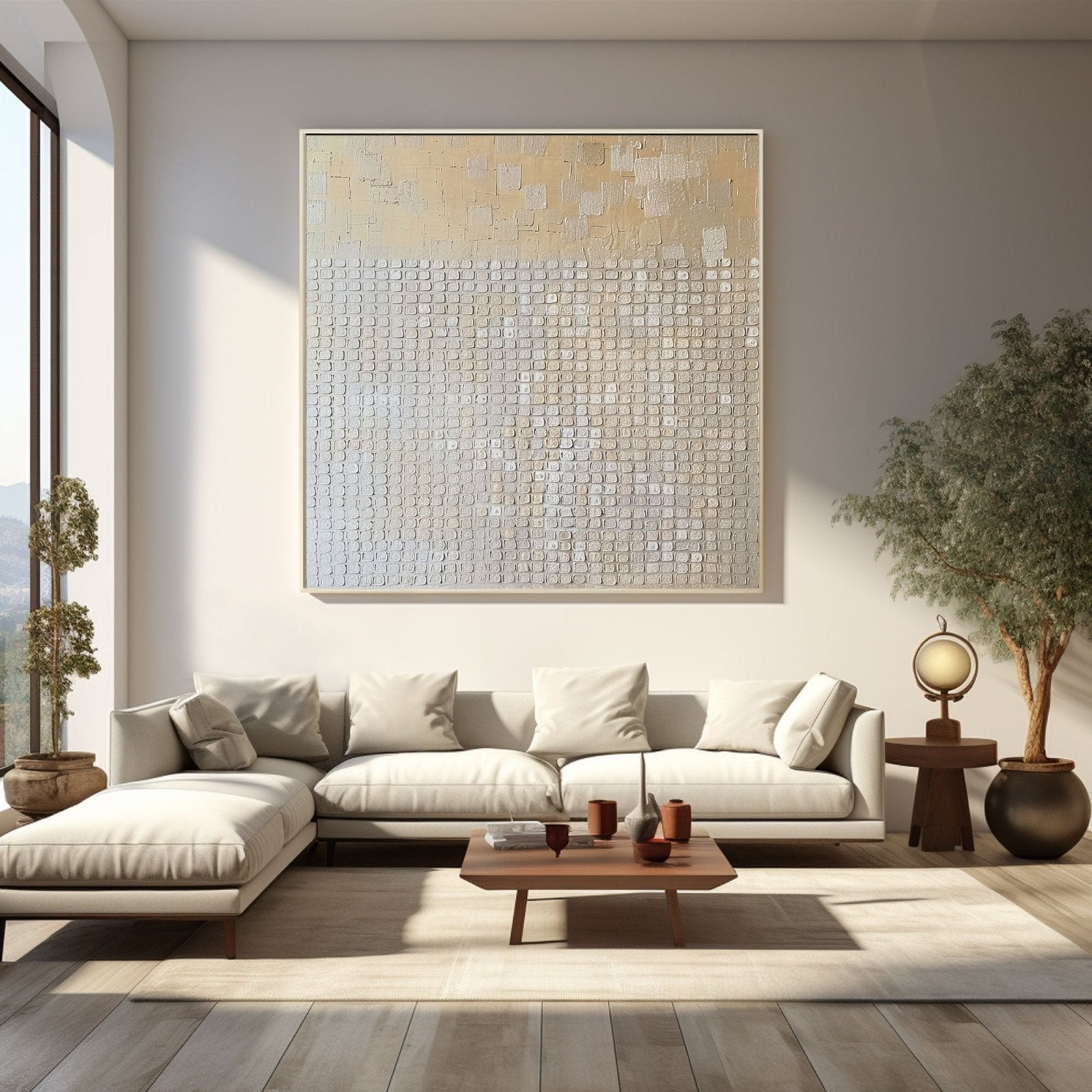 Wabi Sabi Painting "Subtle Symphony"