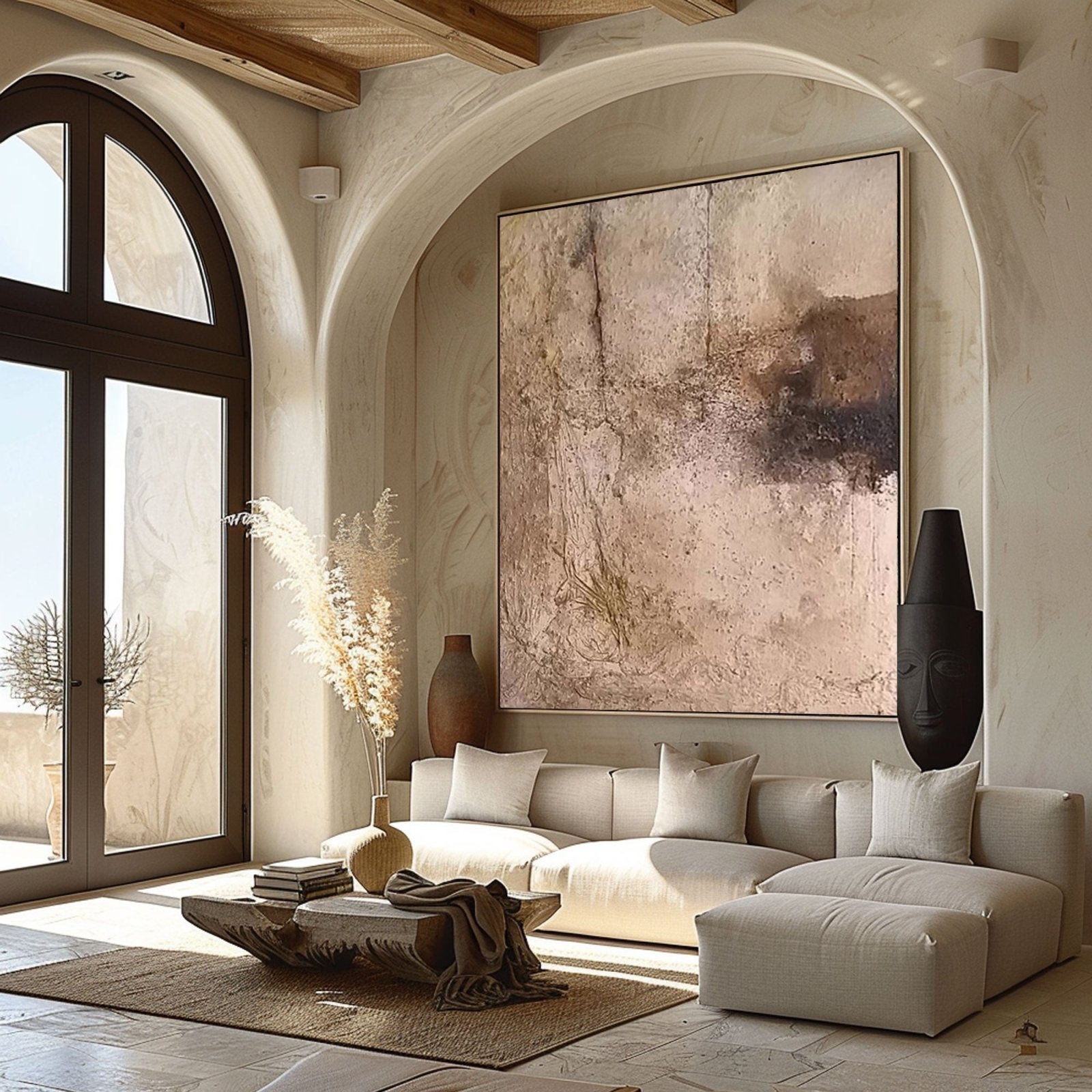 Wabi Sabi Painting "Terre Érodée"