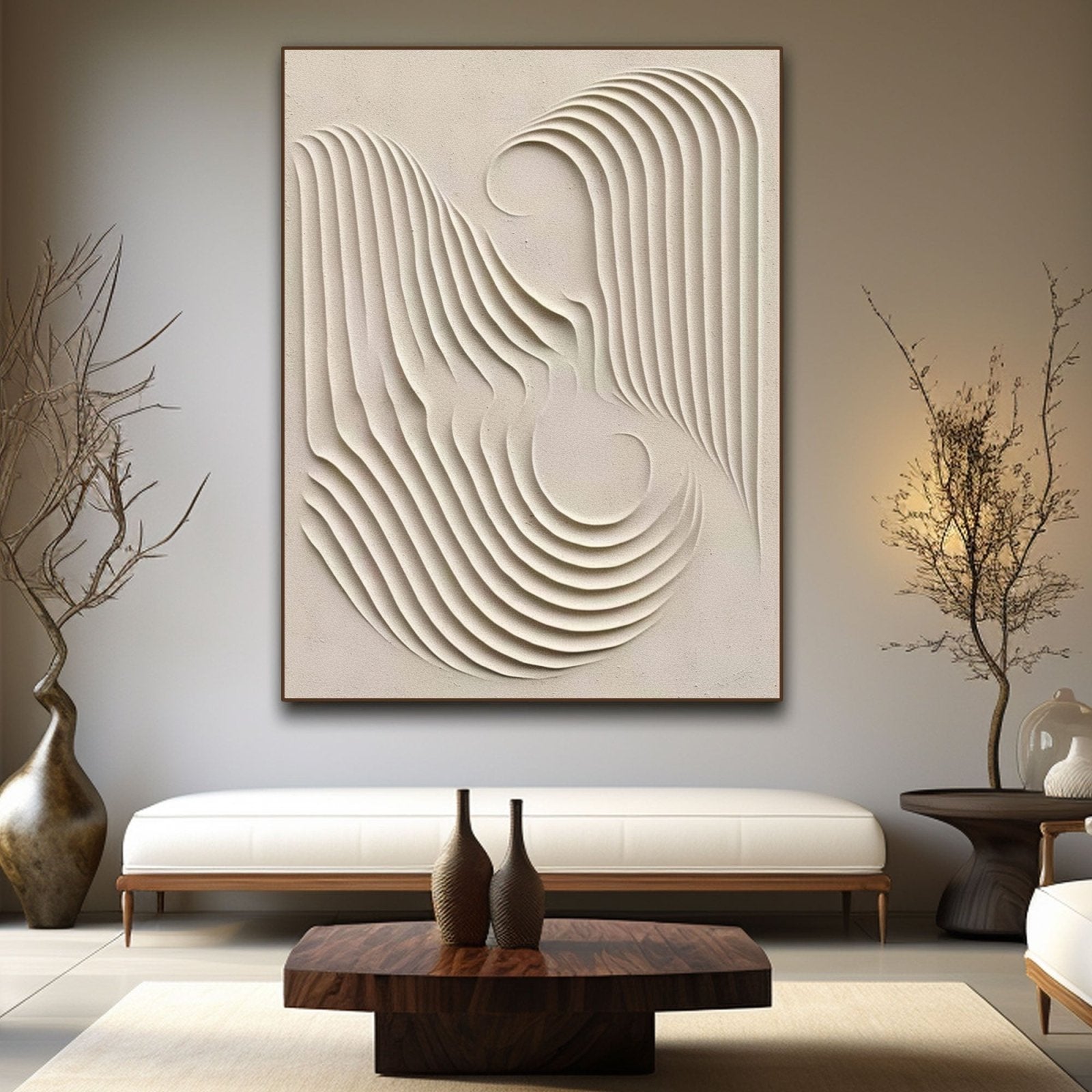Wabi Sabi Painting "Transcendent Waves"