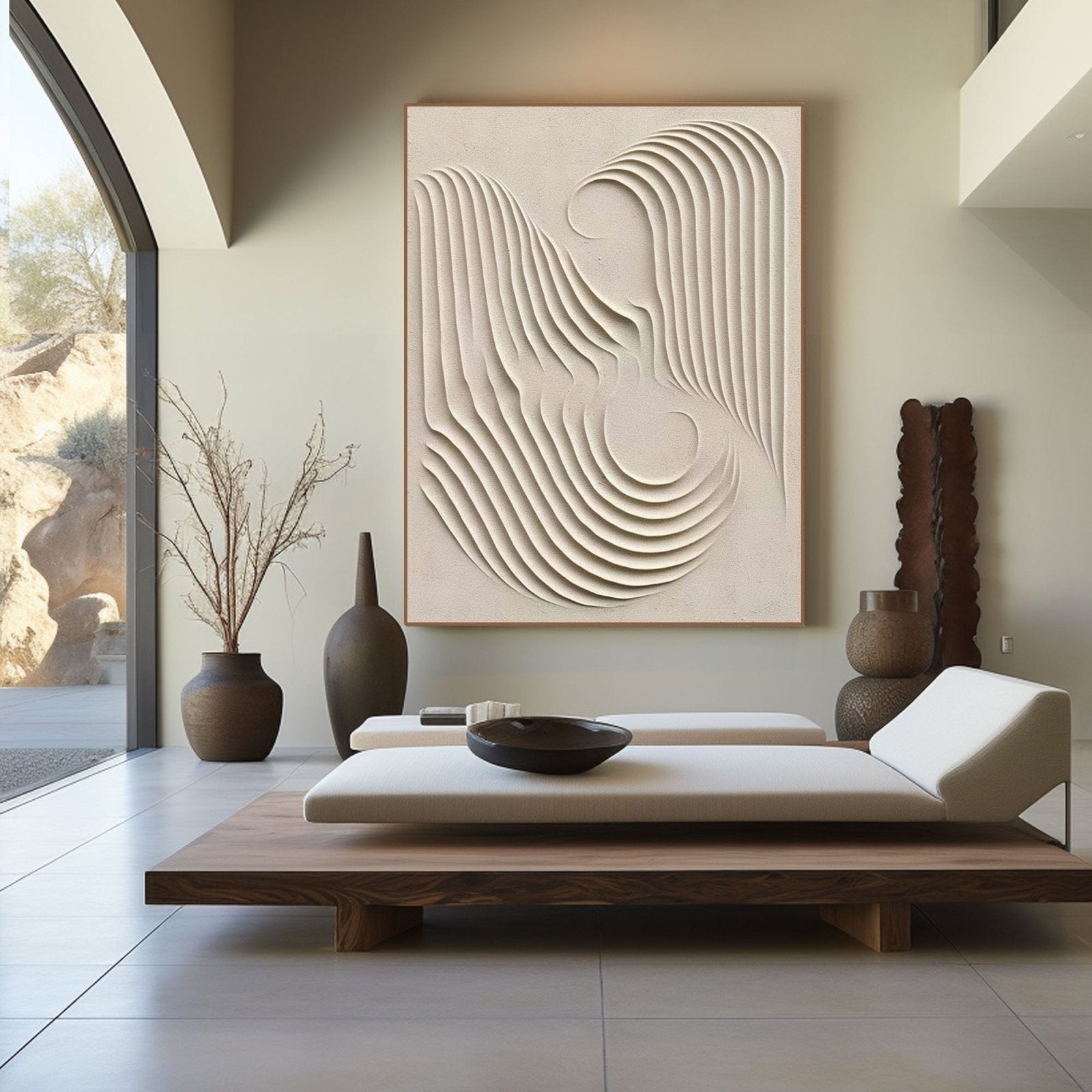 Wabi Sabi Painting "Transcendent Waves"