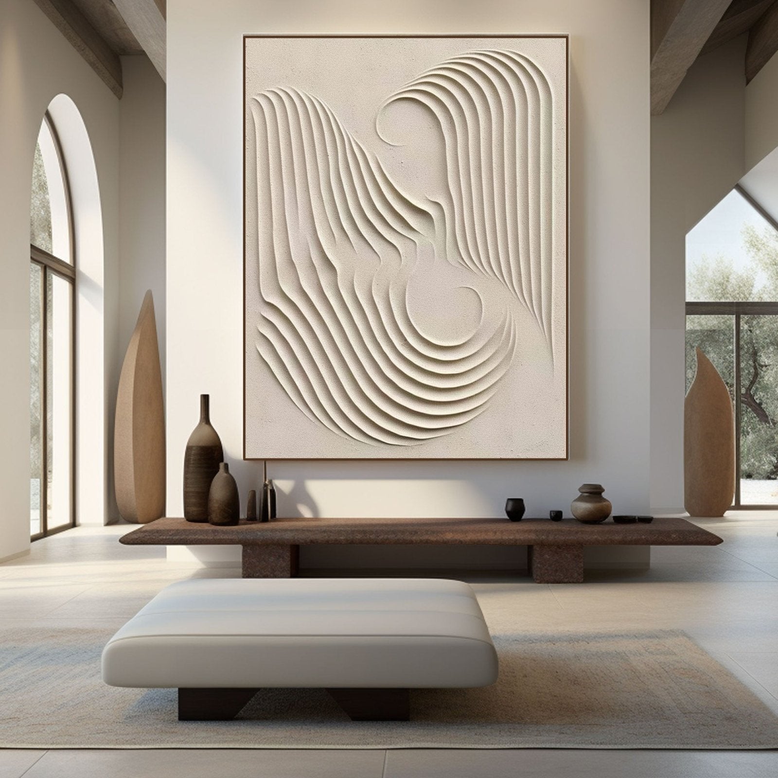 Wabi Sabi Painting "Transcendent Waves"