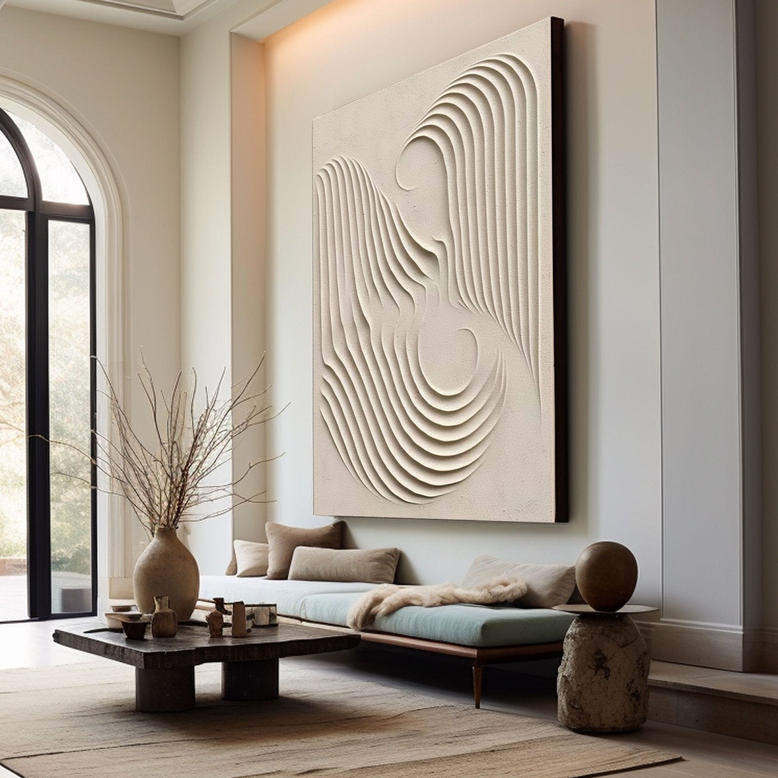 Wabi Sabi Painting "Transcendent Waves"