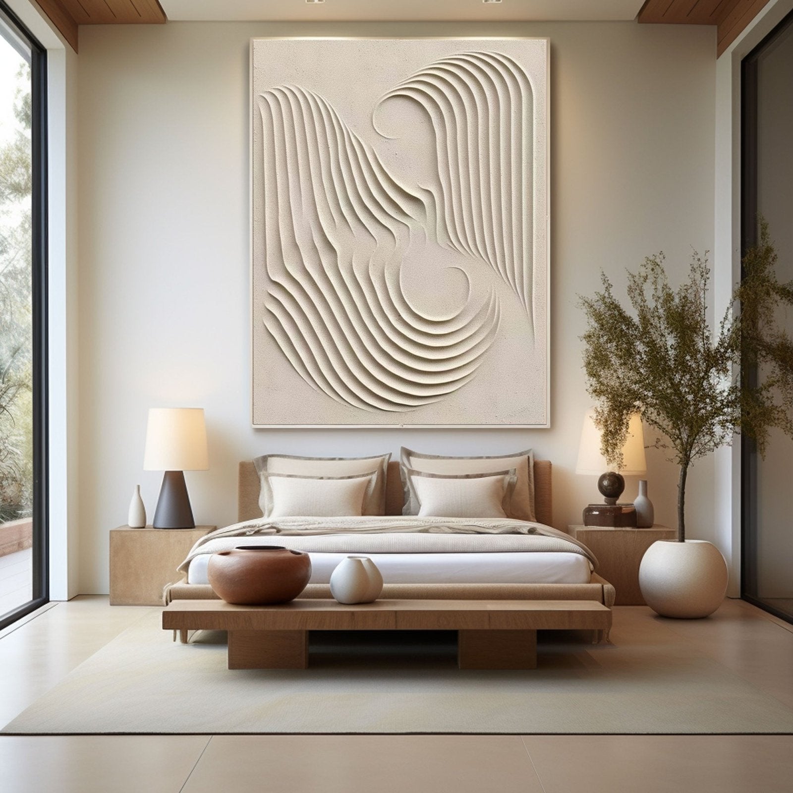 Wabi Sabi Painting "Transcendent Waves"