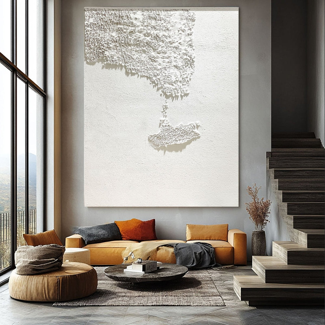 Wabi Sabi maleri "Verloren Stad"