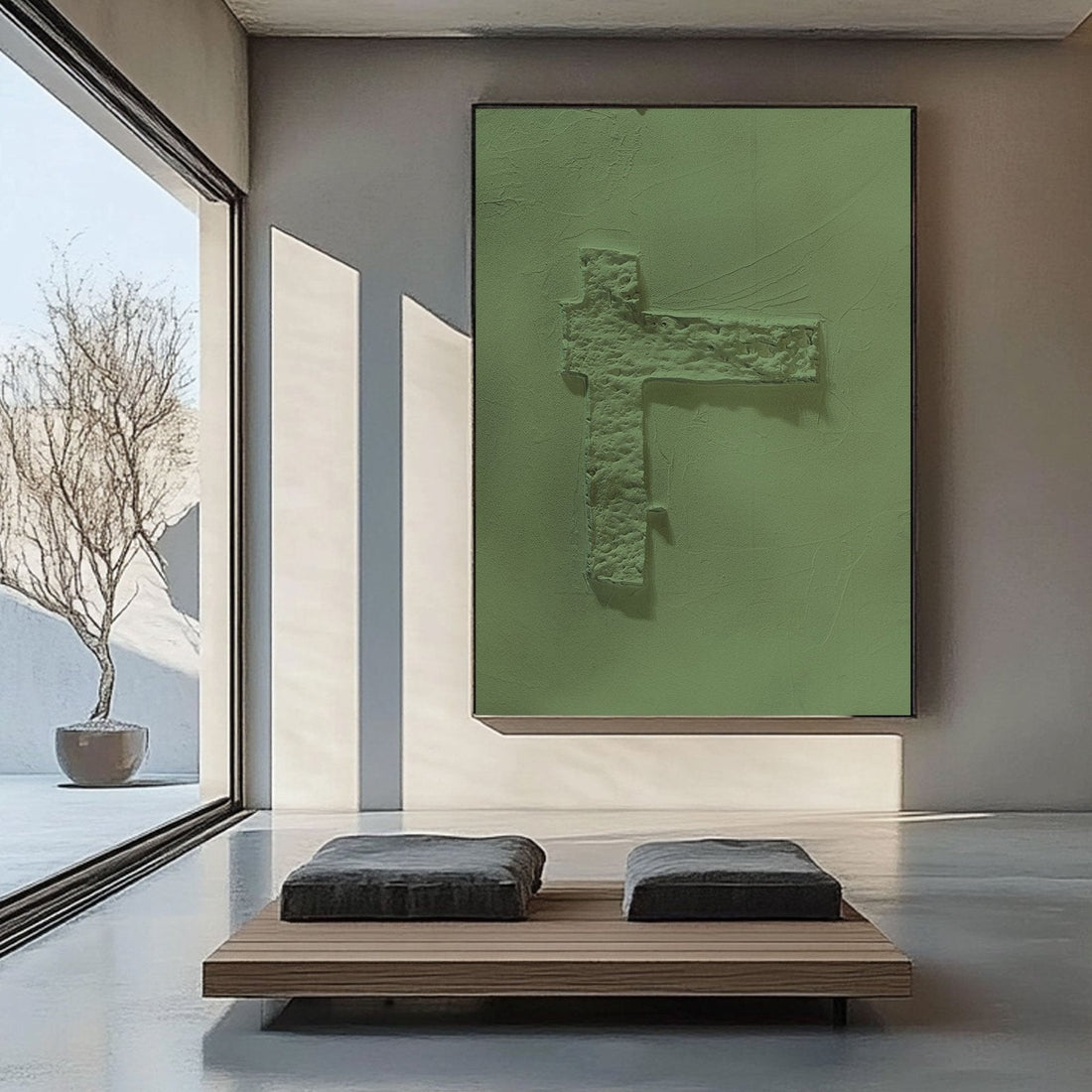Wabi Sabi Painting "Véronique Prairie“