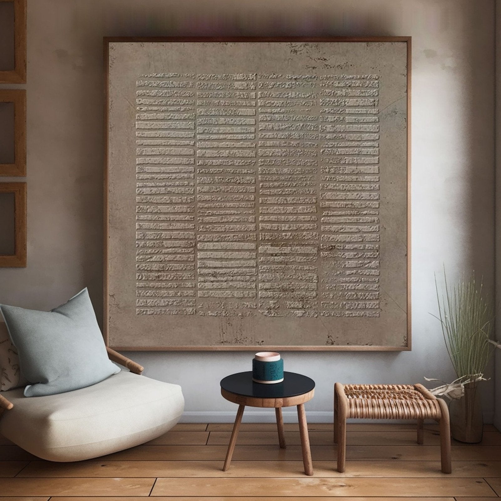 Wabi Sabi Painting "Whispers of the Past"