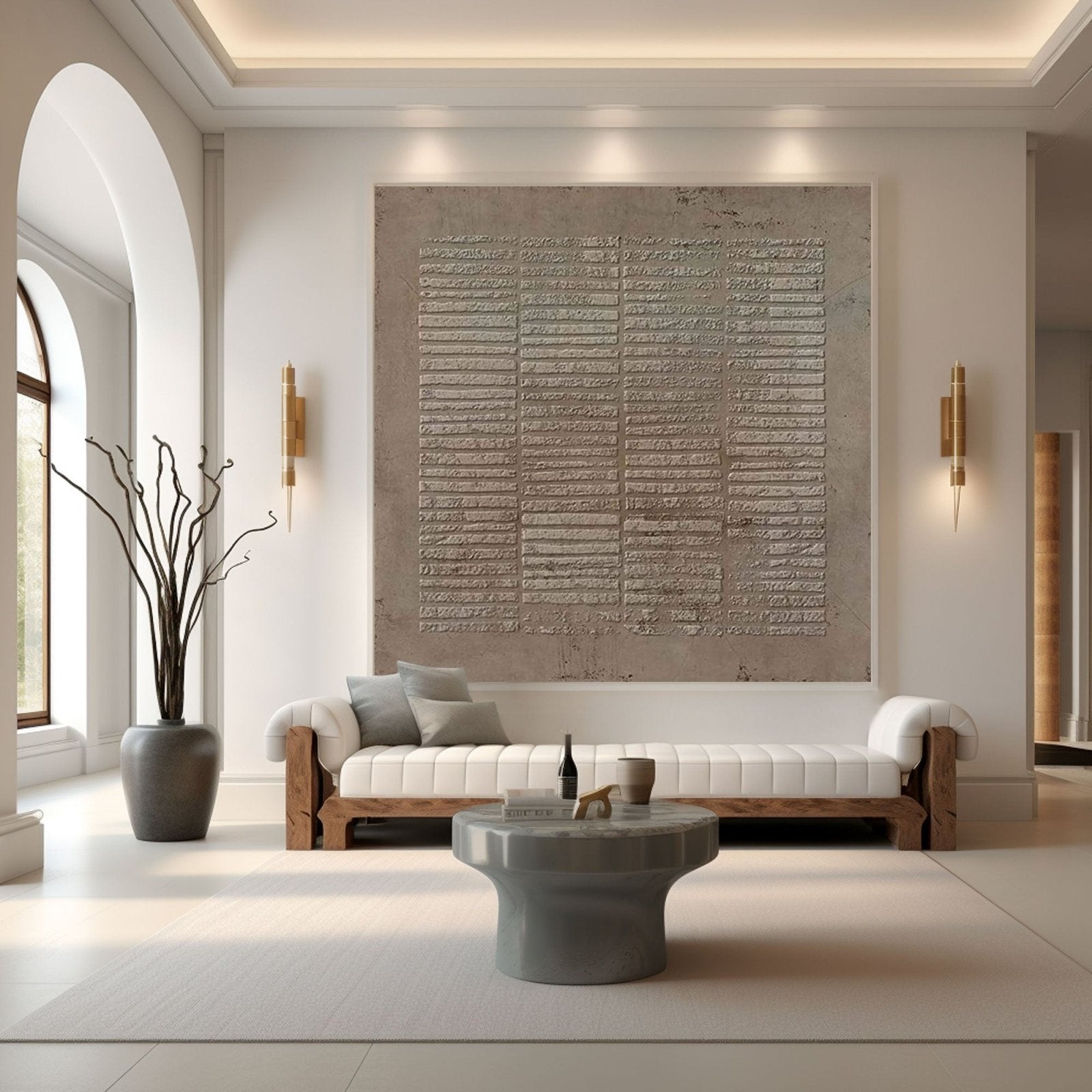 Wabi Sabi Painting "Whispers of the Past"