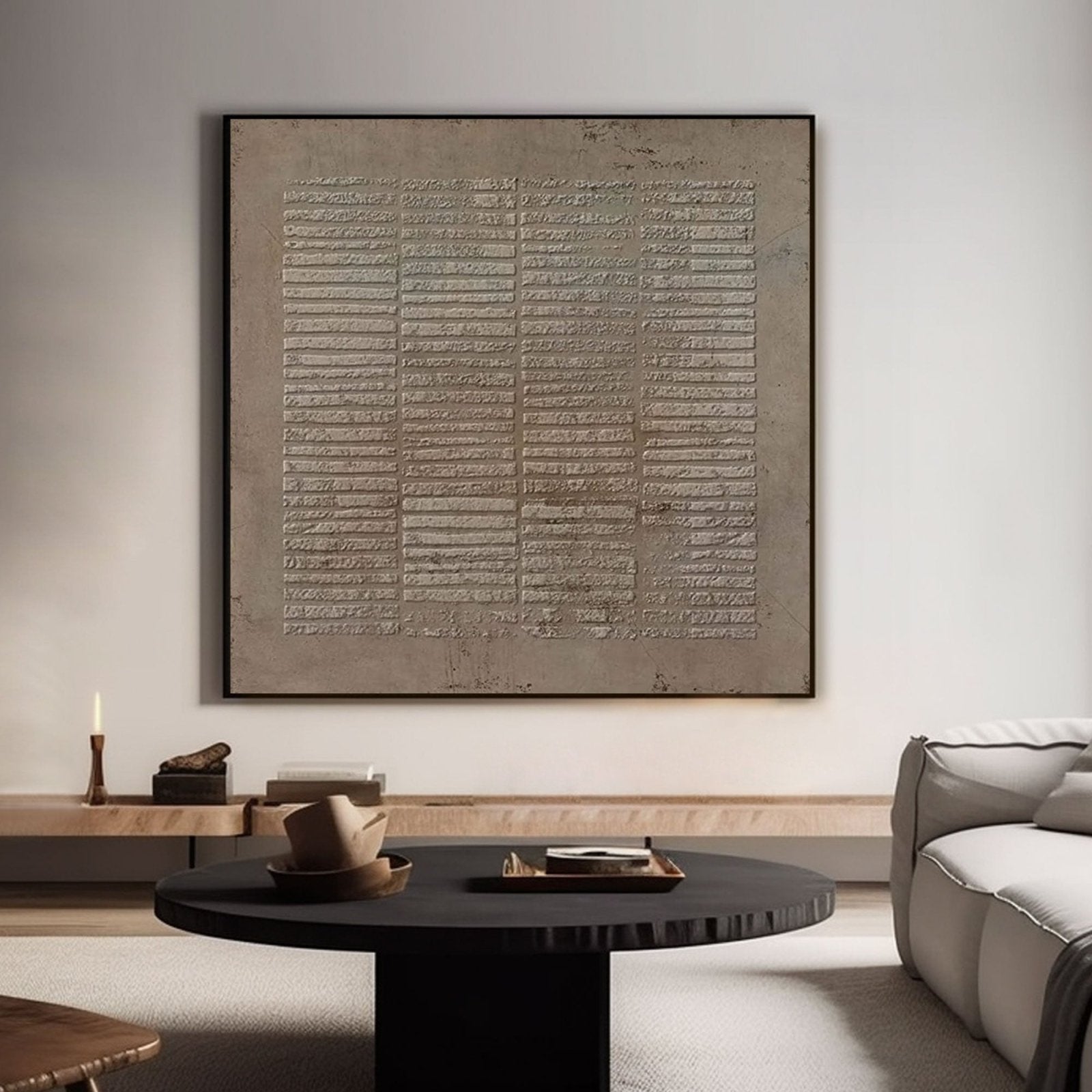 Wabi Sabi Painting "Whispers of the Past"