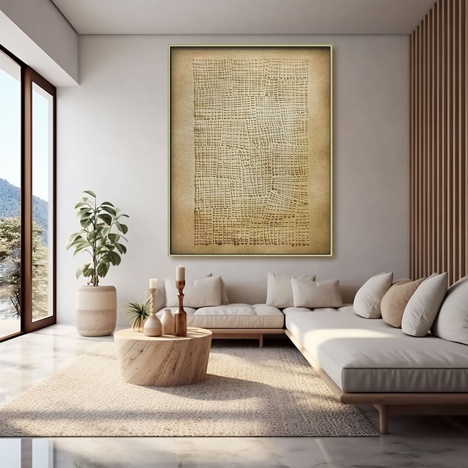 Wabi Sabi Painting "Woven Sand“
