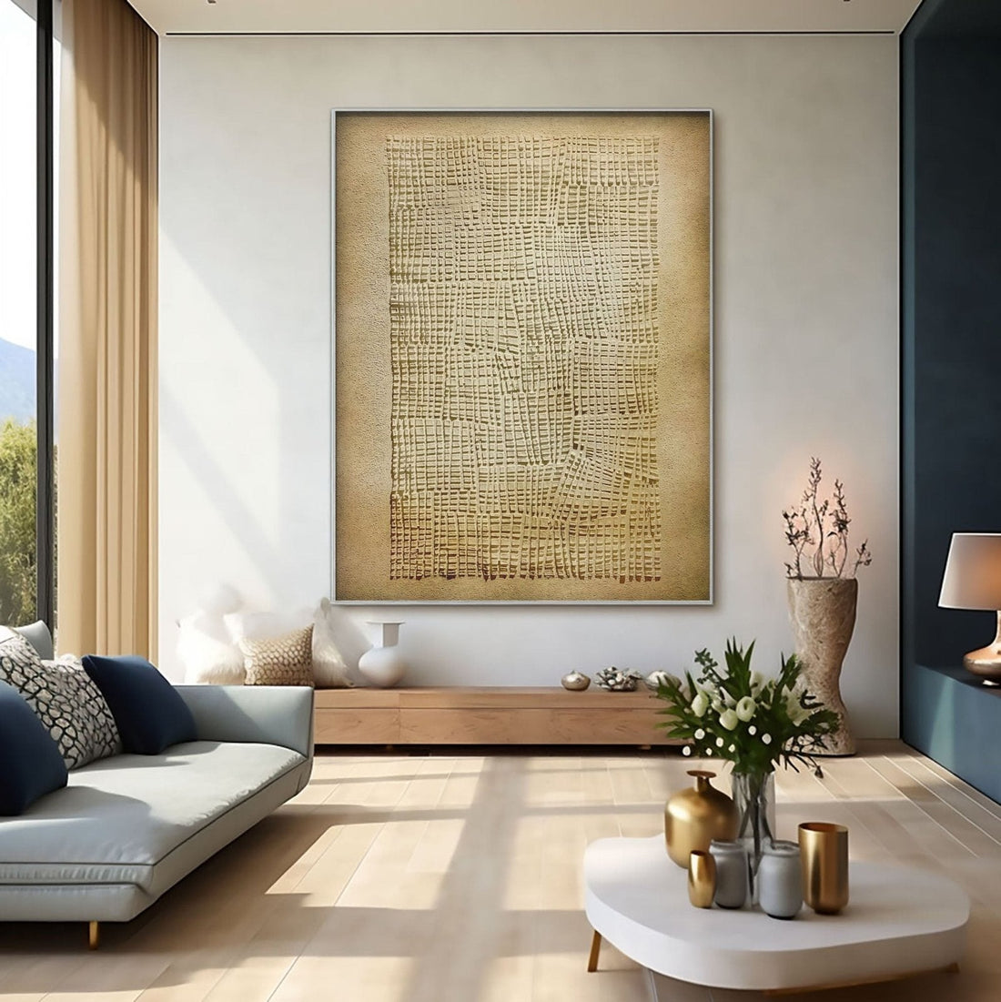 Wabi Sabi Painting "Woven Sand“