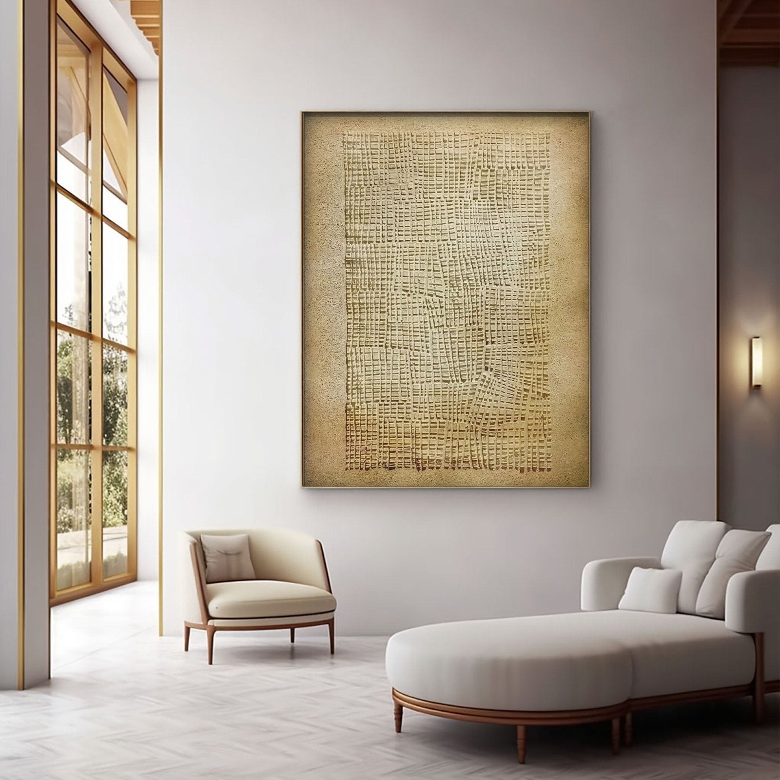 Wabi Sabi Painting "Woven Sand“
