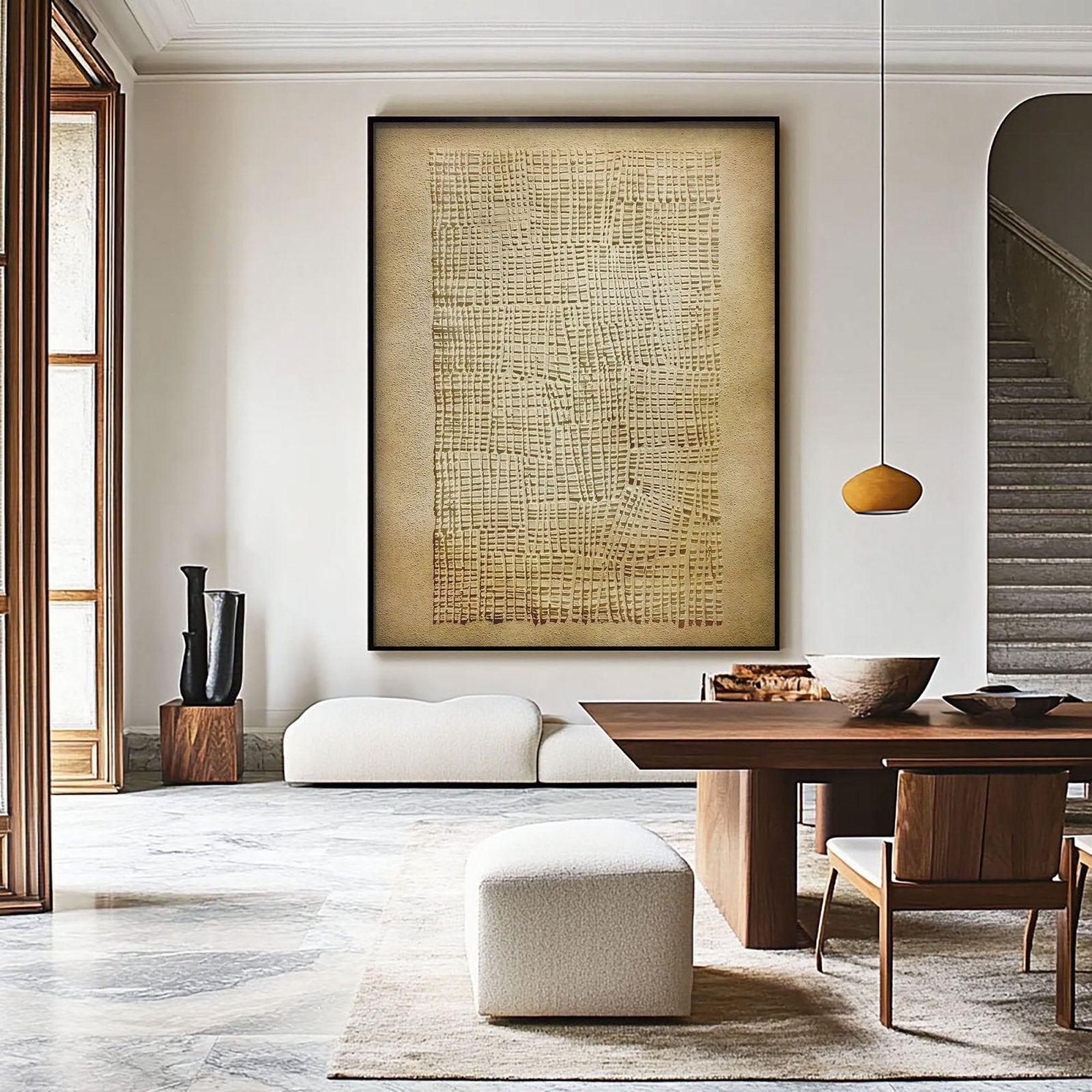 Wabi Sabi Painting "Woven Sand“